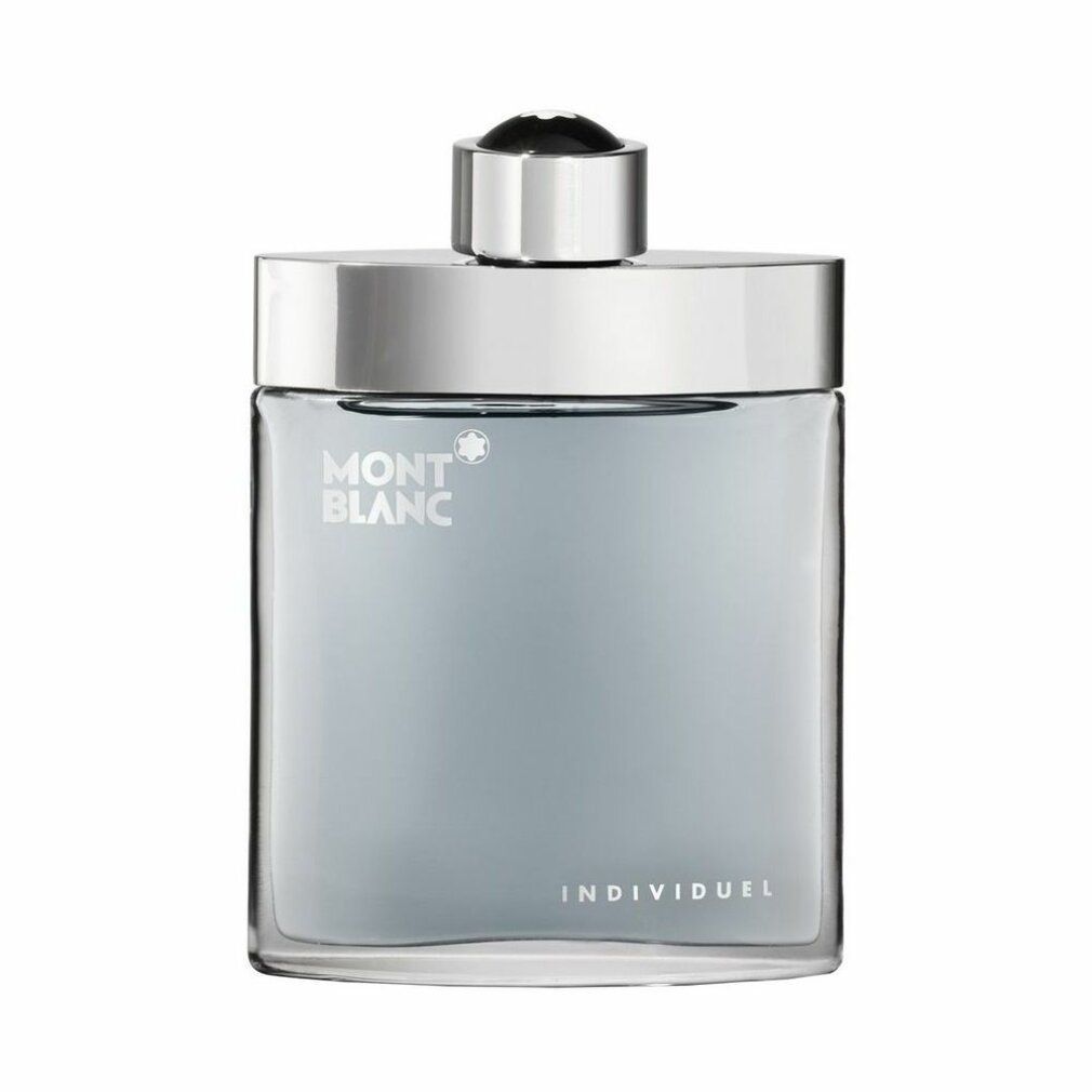 Montblanc Individuel Eau De Toilette Spray Flakon mit silbernem Verschluss.