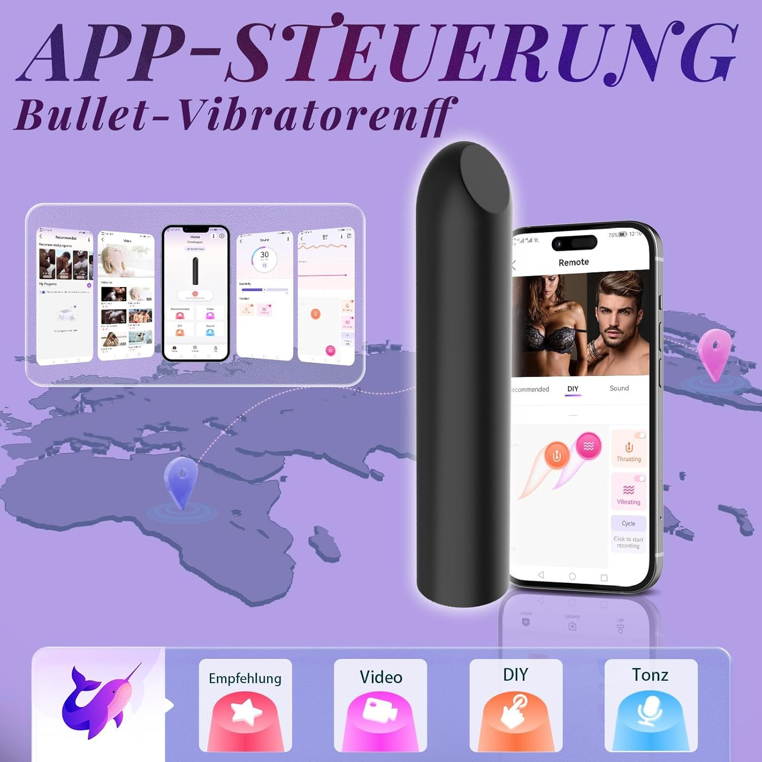 rinofans Frauen Vibrator Klein