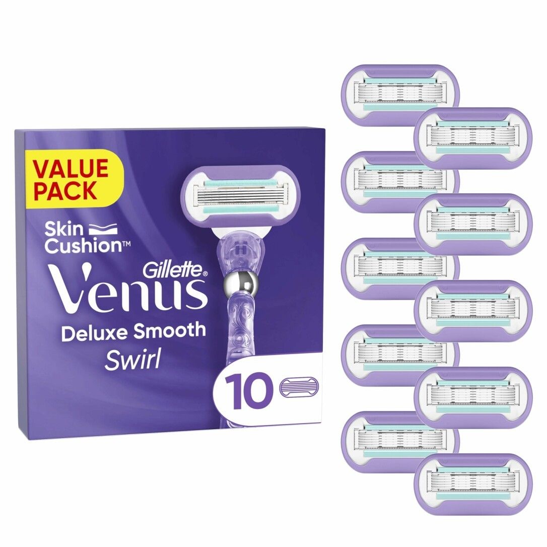 Gillette Venus Extra Smooth Swirl Damen Rasierklingen, 10 Ersatzklingen