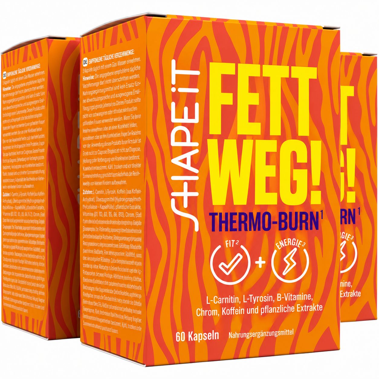 Shape-It Fett Weg! Thermo-Burn Kapseln, 60 Stück.