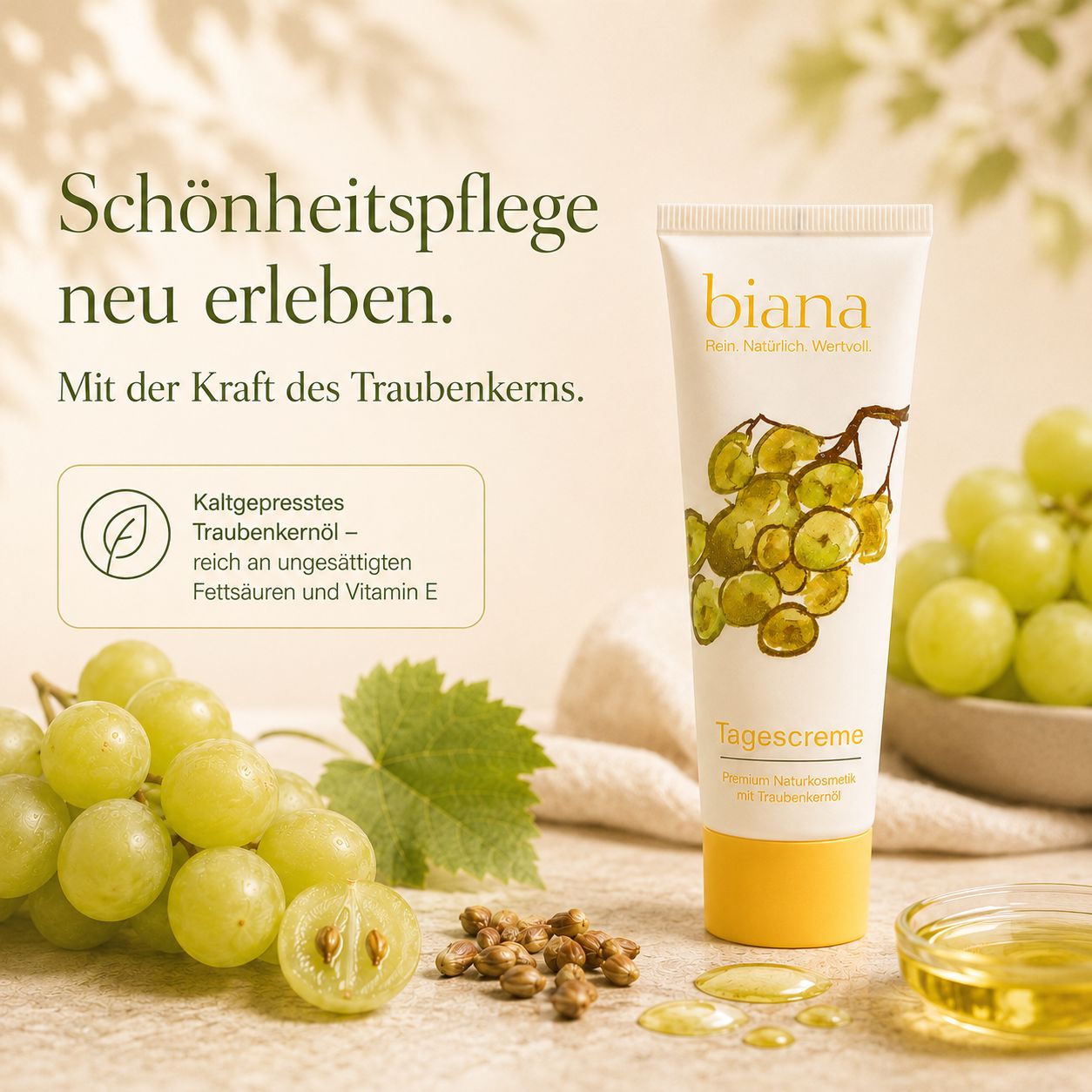 biana All in One Set – Premium Naturkosmetik mit Traubenkernöl OPC