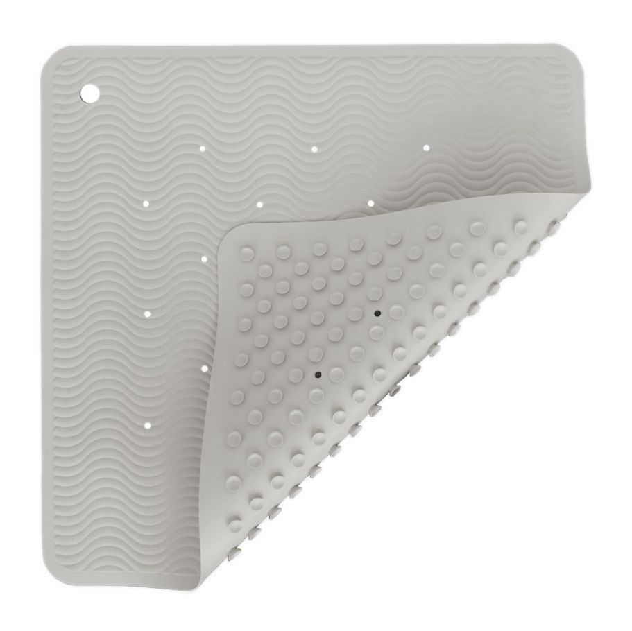 Hevea Badewanneneinlage Naturkautschuk Wave Square Granite