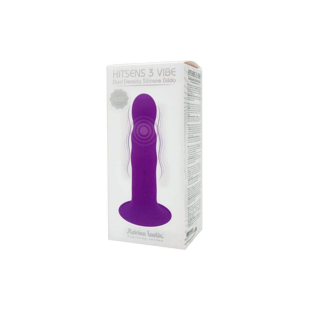 G-Punkt Vibrator „Hitsens 3 Vibe“ mit Saugfuß | 100% Silikon (Silexpan), 10 Modi | Adrien Lastic
