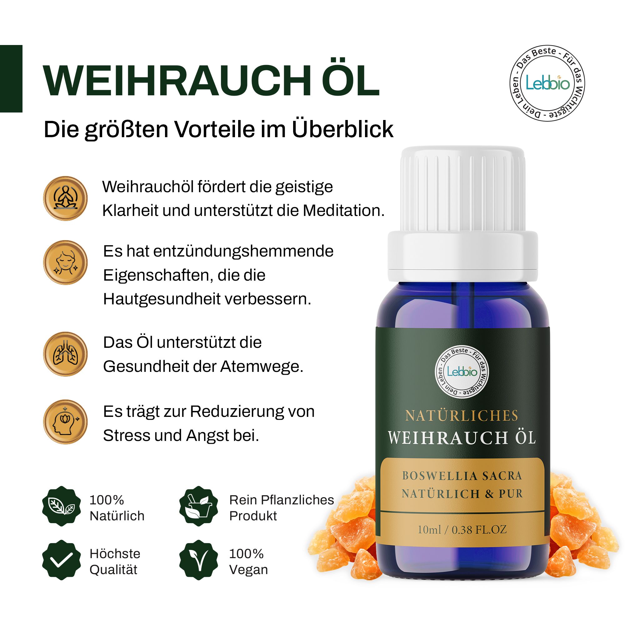 Lebbio Weihrauch Öl