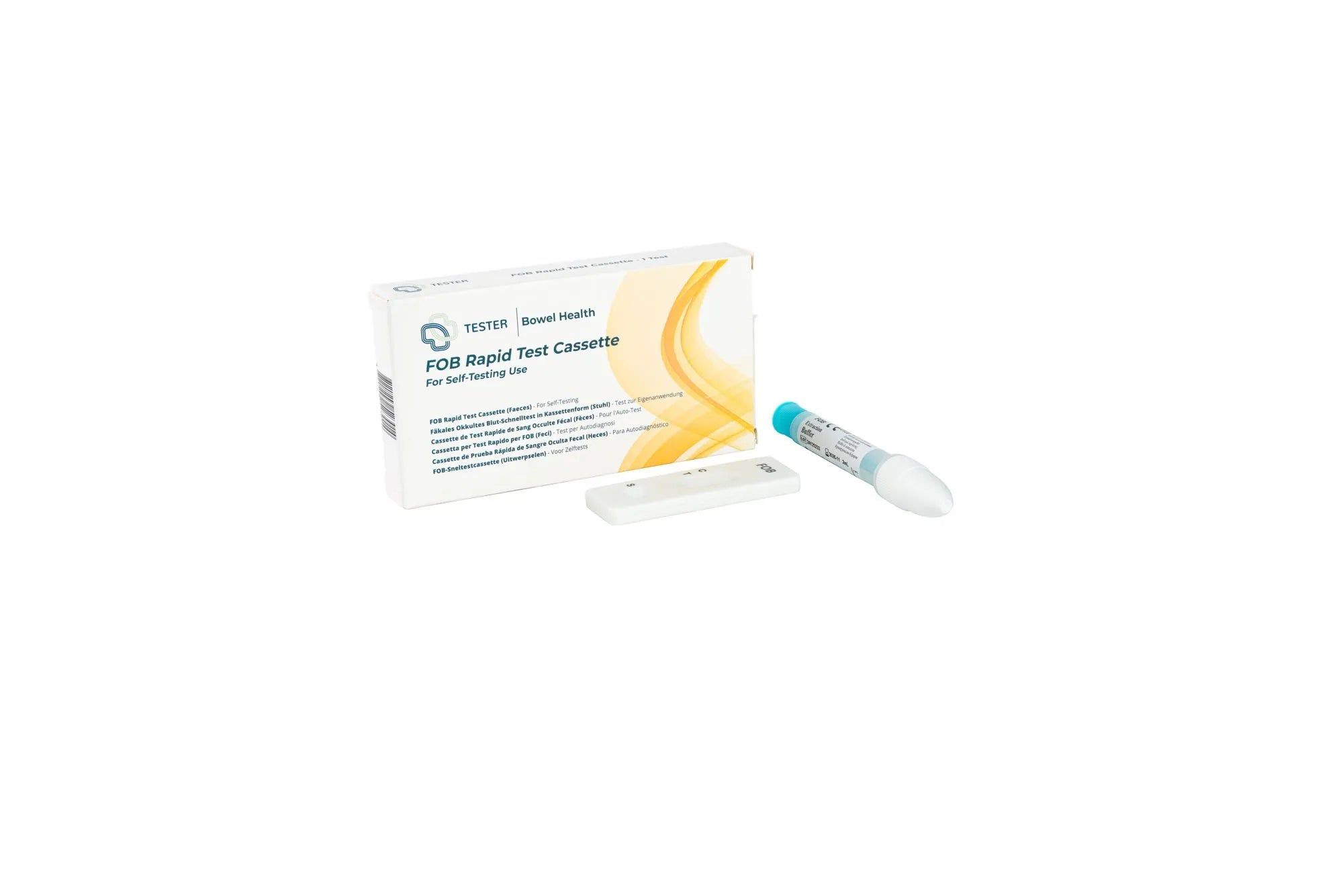 FOB Rapid Test Cassette und Probenröhrchen für Stuhltest.