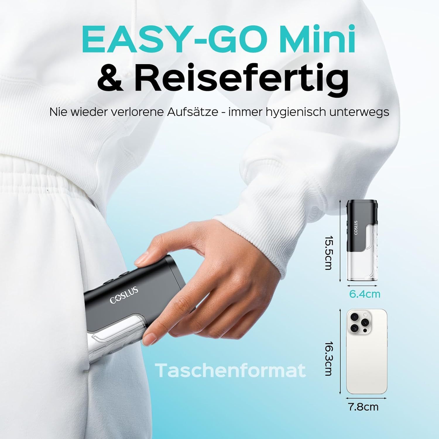 COSLUS  Mini Elektrische Munddusche für Unterwegs