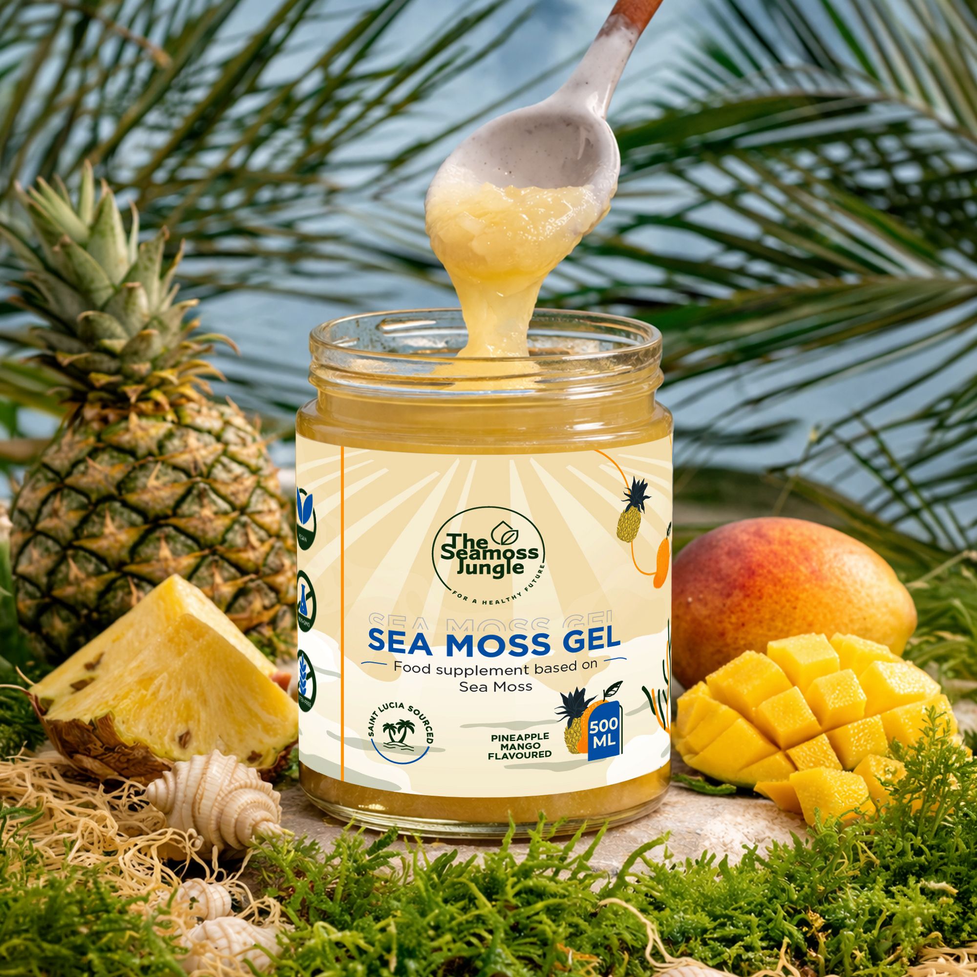 Sea-Moss-Gel – Mango/Ananas