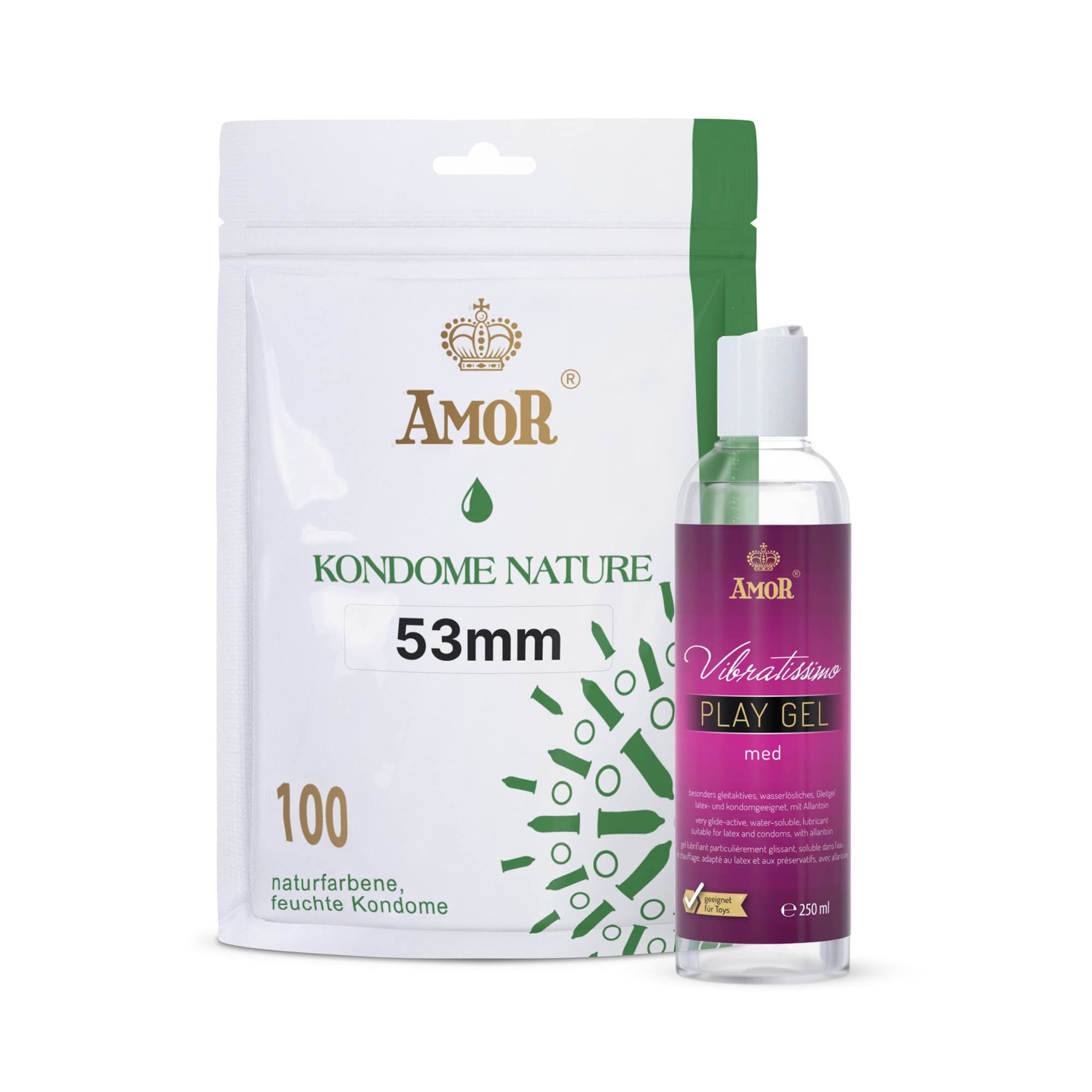 AMOR Nature Kondome + PlayGel Natural Set