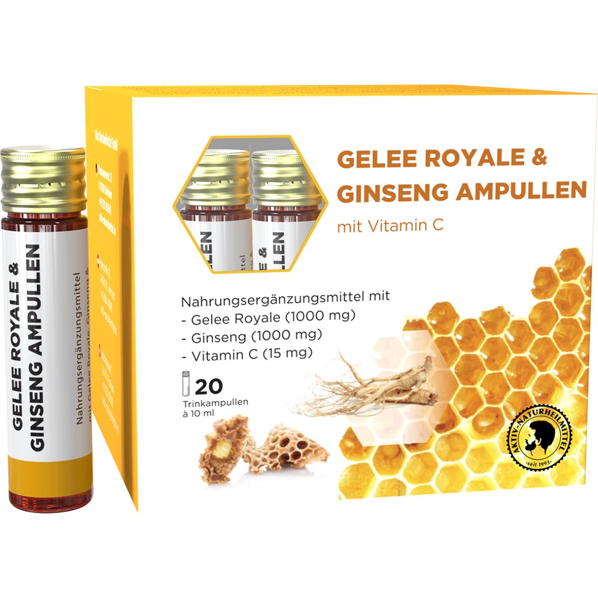 Aktiv Naturheilmittel Gelee Royale & Ginseng Ampullen