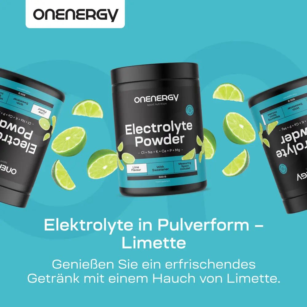 OnEnergy Elektrolyt Pulver Dose, Limetten, 500g.