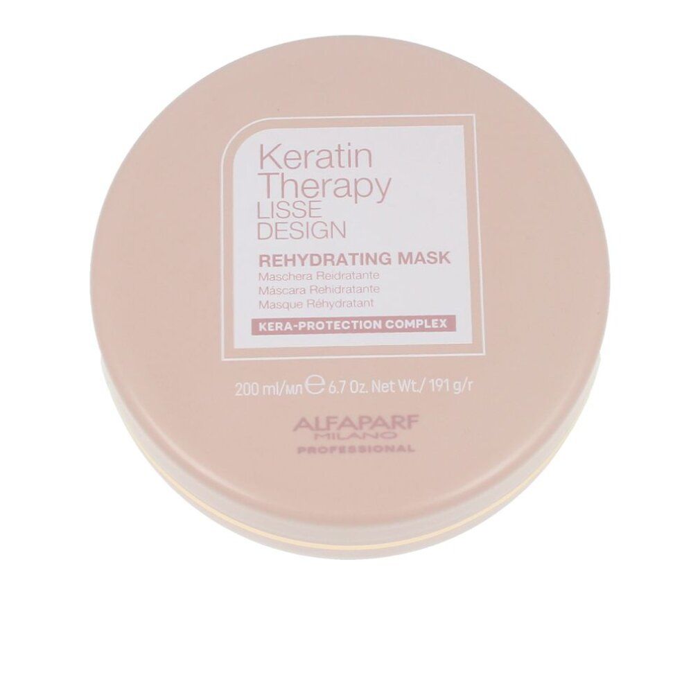 ALFAPARF MILANO Keratin Therapy Lisse Design Rehydrating Mask, 200ml.