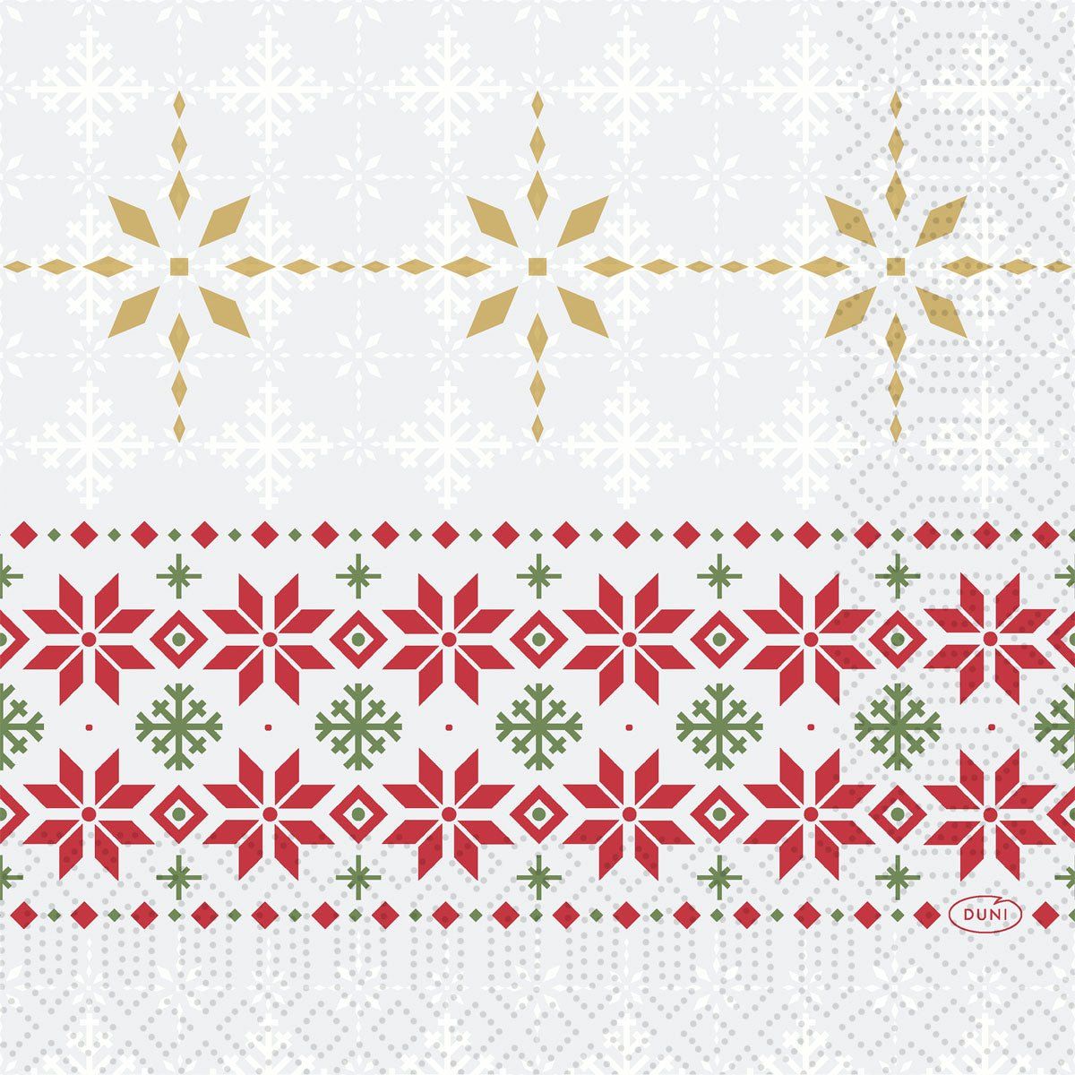 10x Servietten 33x33 3-lagig 1/4 Tradition