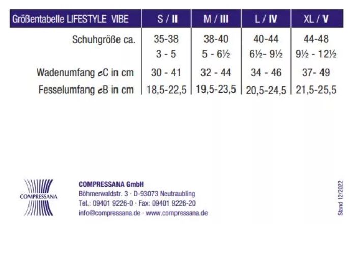 Compressana Kompressionskniestrumpf Lifestyle Vibe