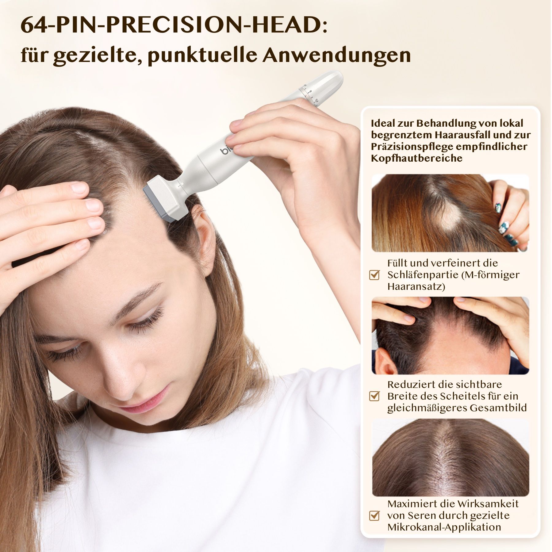 P-Beauty Dermaroller Bio Pen 4 Microneedling für Hautpflege