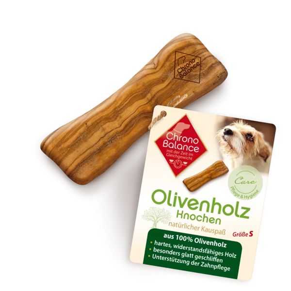 ChronoBalance Olivenholz Kauknochen für Hunde 5xM