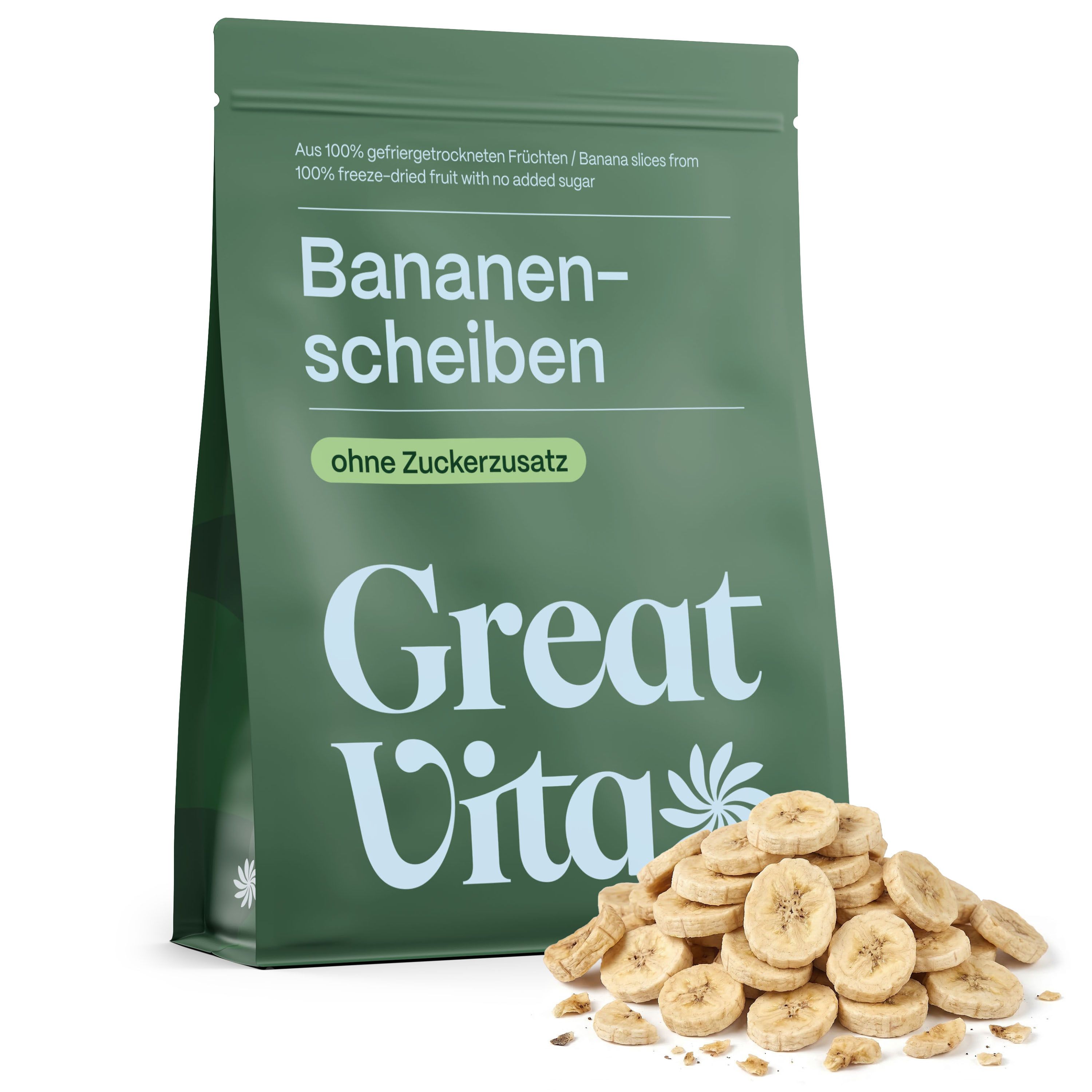 GreatVita gefriergetrocknete Bananenscheiben