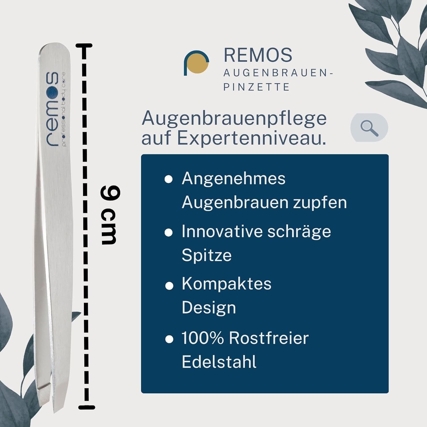 REMOS Augenbrauenpinzette schräg