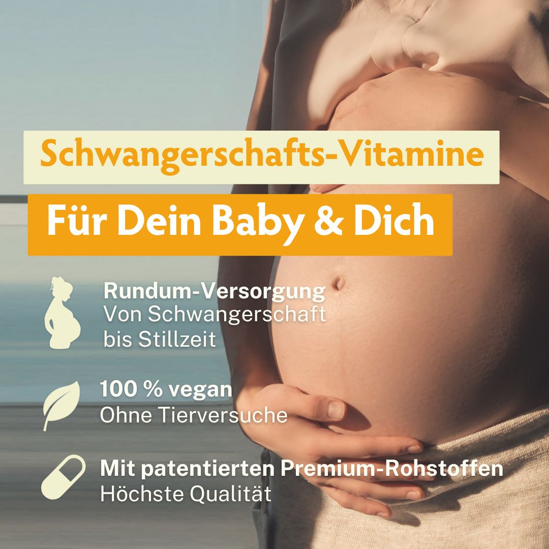 Schwangerschafts-Vitamine BabyFORTE: Rundum-Versorgung, 100% vegan.