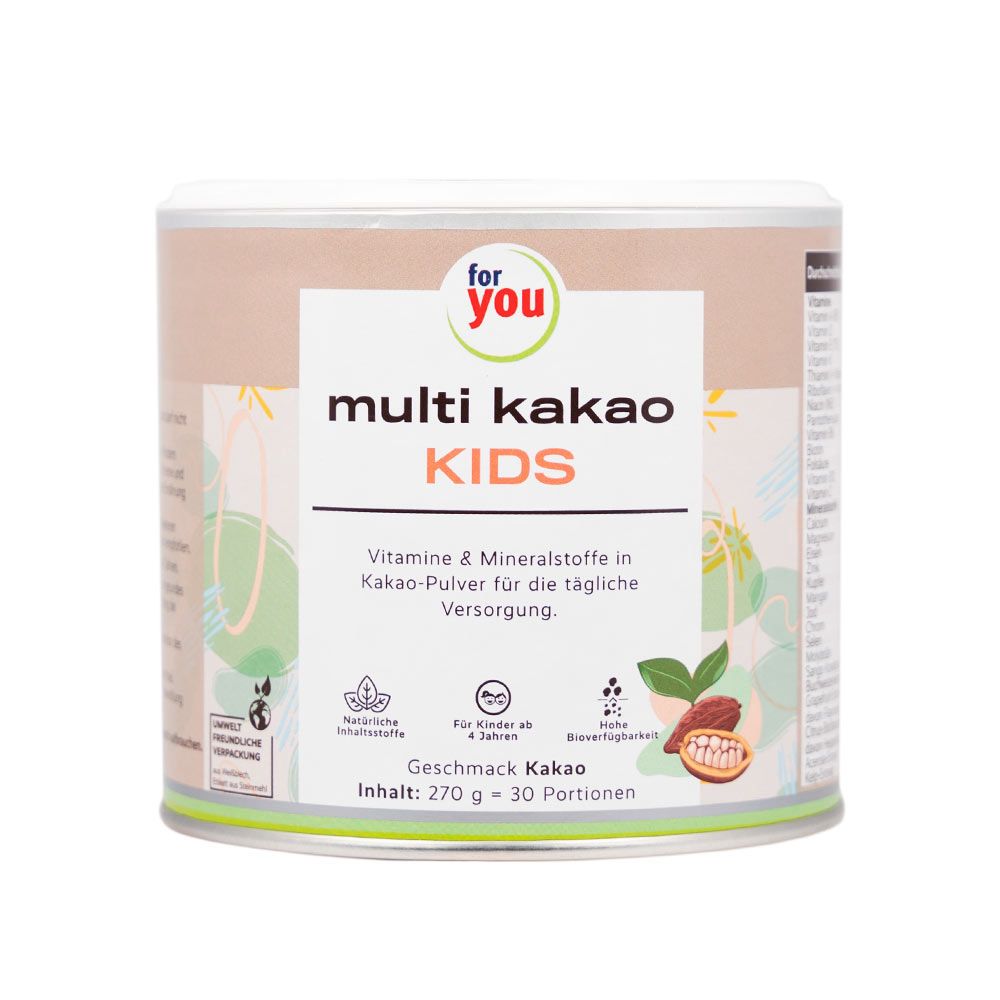 Dose for you Multi Kakao Kids mit Vitaminen & Mineralstoffen, 270g.