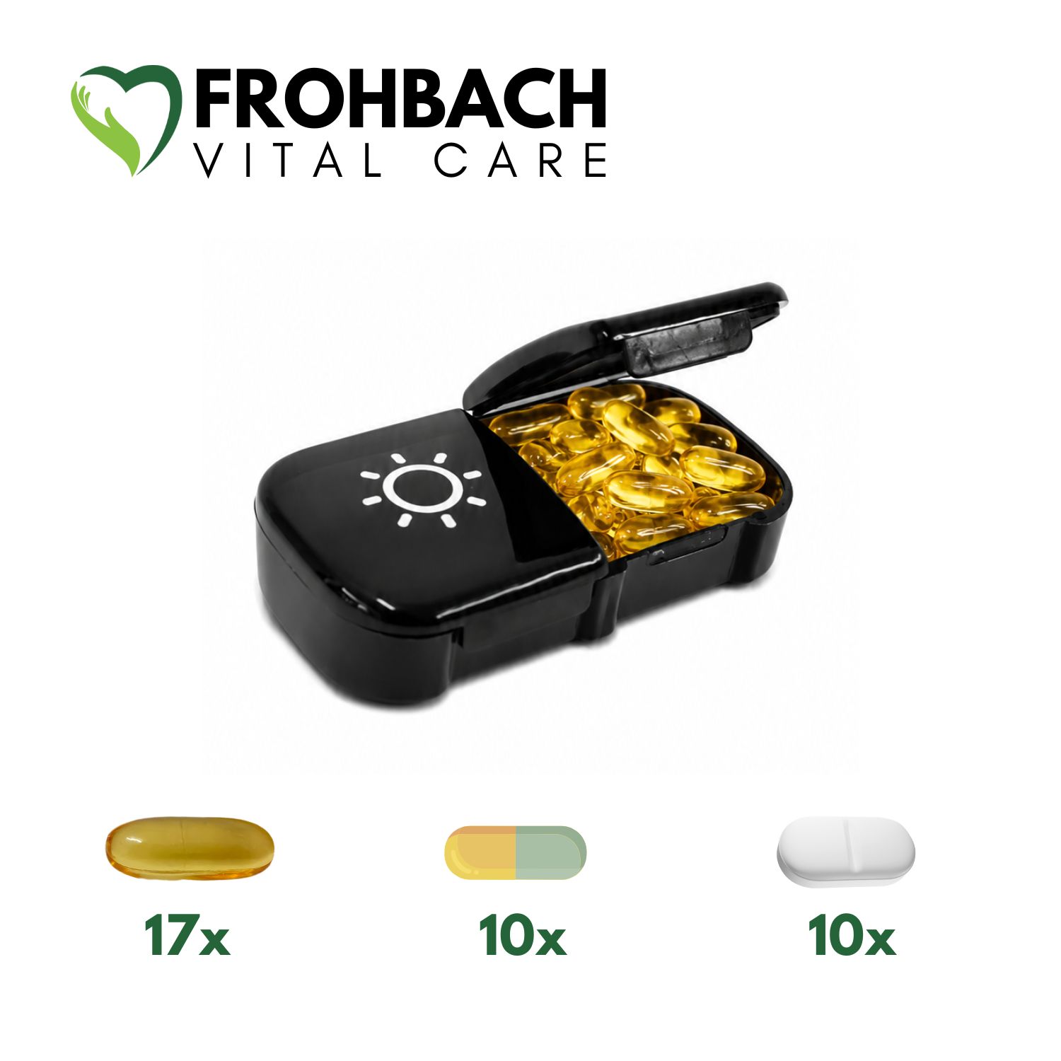 Frohbach 7-Tage-Tablettenbox 2 XL-Fächer