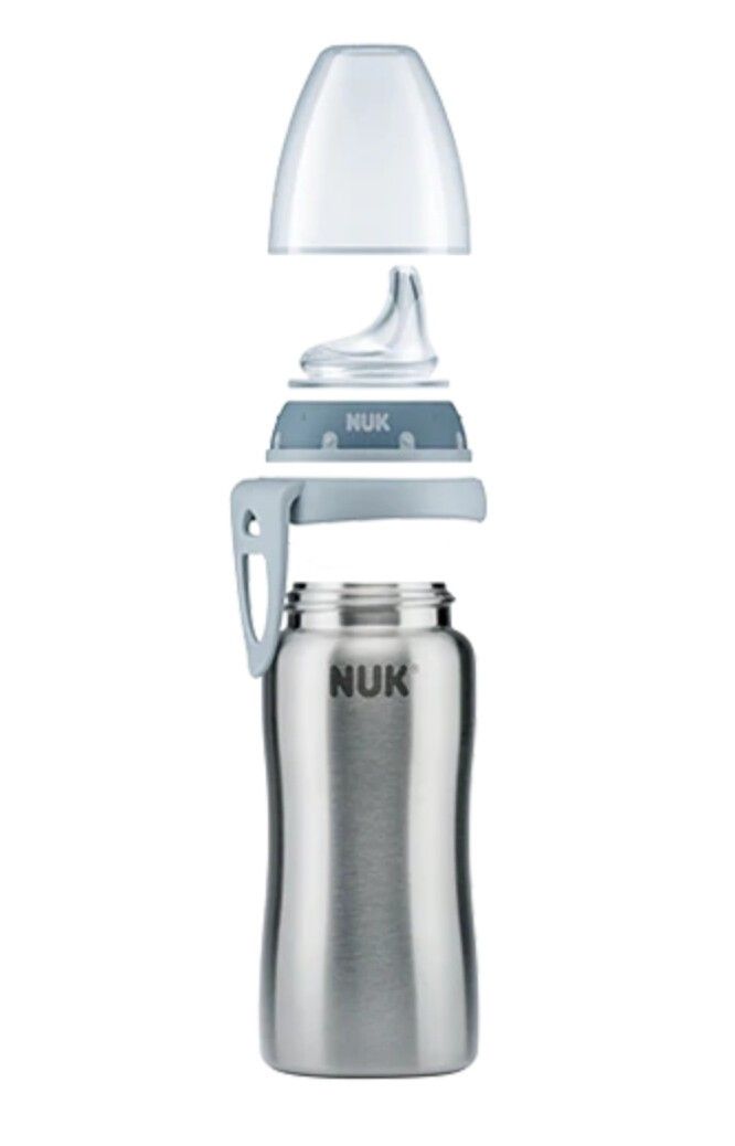 NUK Trinkflasche Active Cup Edelstahl 215ml pink (10255352)