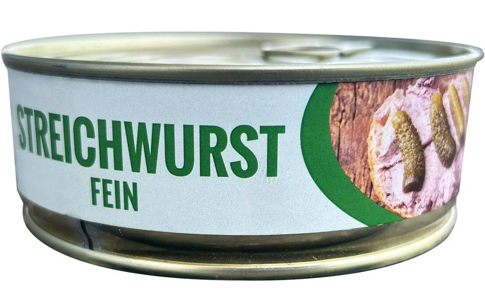 Streichwurst fein – haltbare Notfallnahrung für Vorrat und Krisenvorsorge