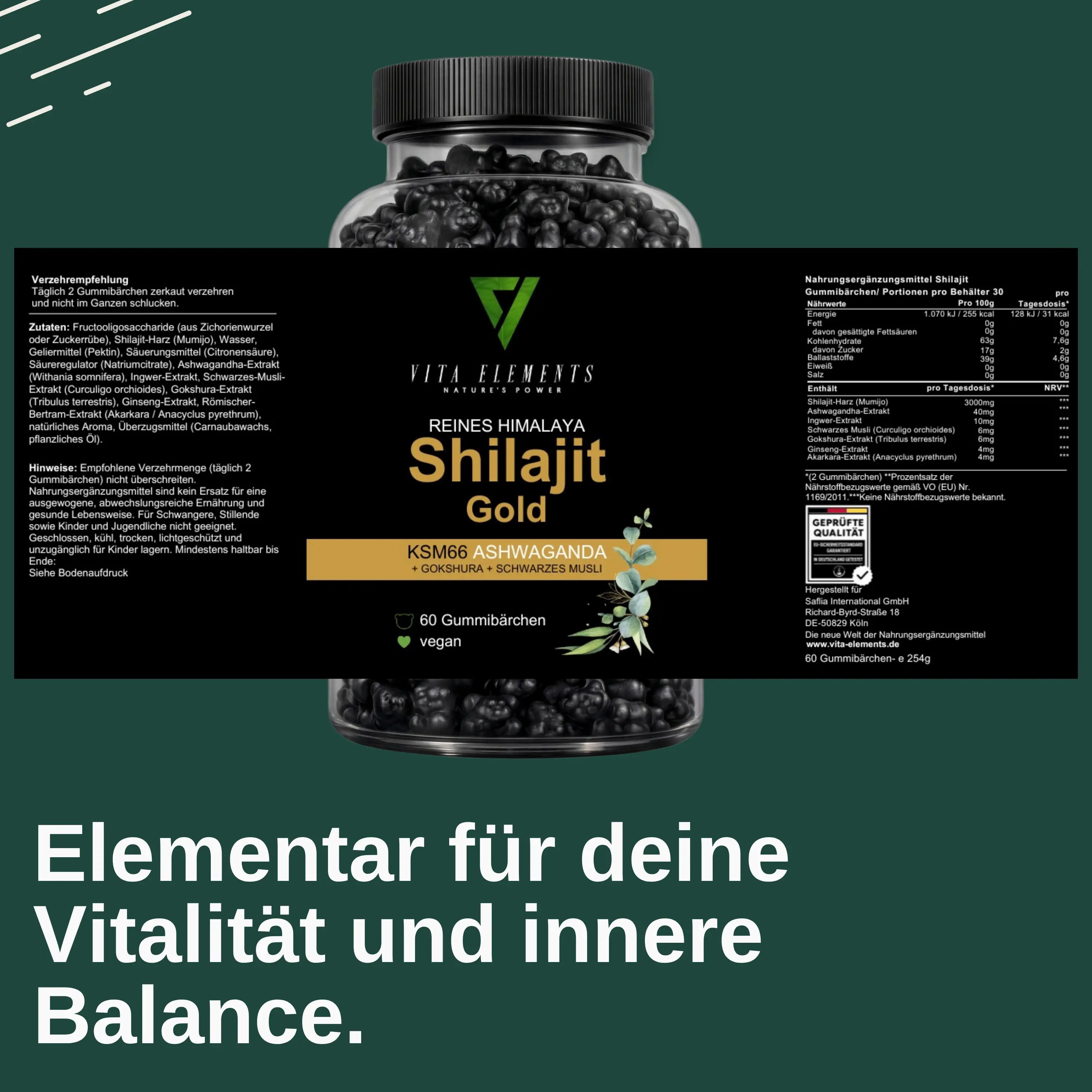 Vita Elements Himalaya Shilajit Gold Gummibärchen