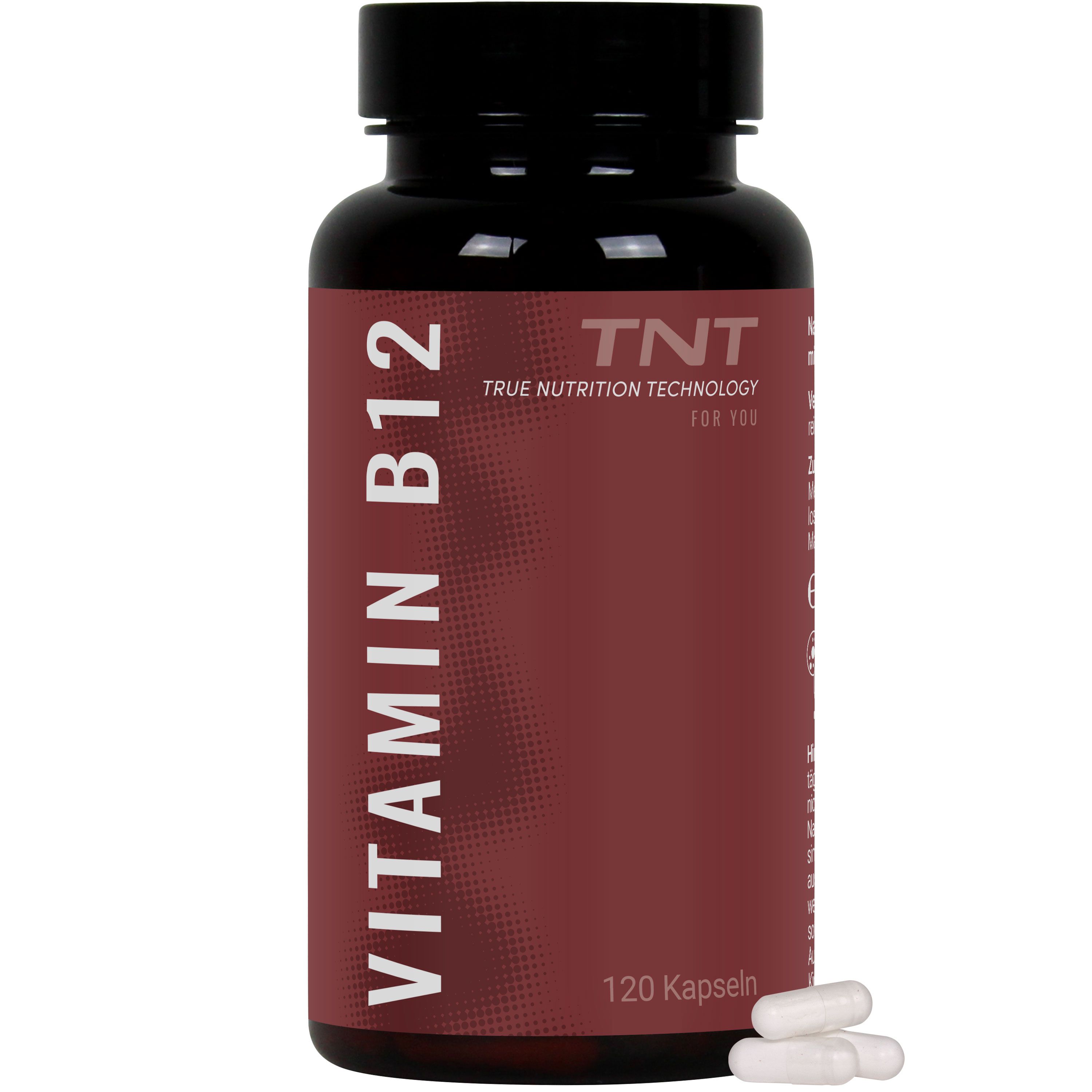 TNT Vitamin B12 - mit 1mg Vitamin B12 pro Kapsel - vegan