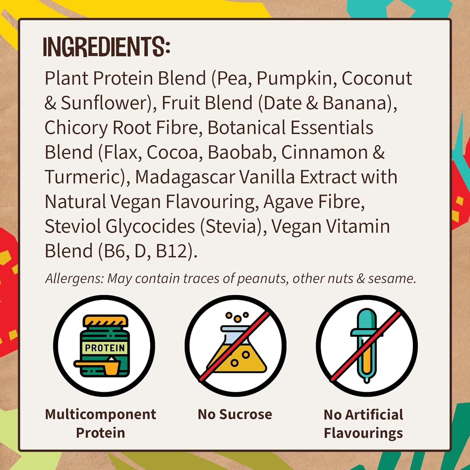 Boho Vegan Protein Vanille Keine Sucralose Pulver