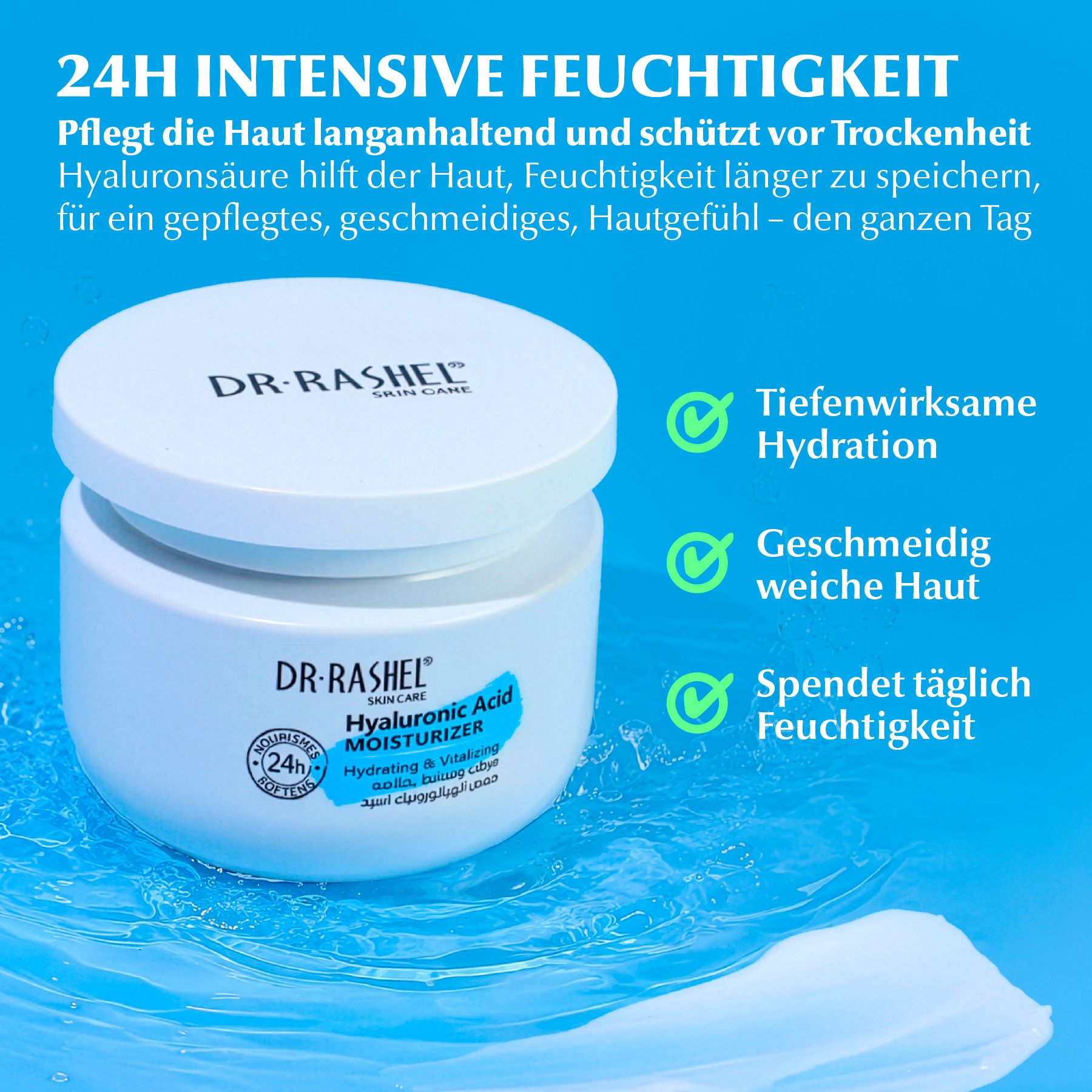 DR.RASHEL Tagescreme Hyaluron Gesichtscreme Hyaluronic Acid Moisturizer