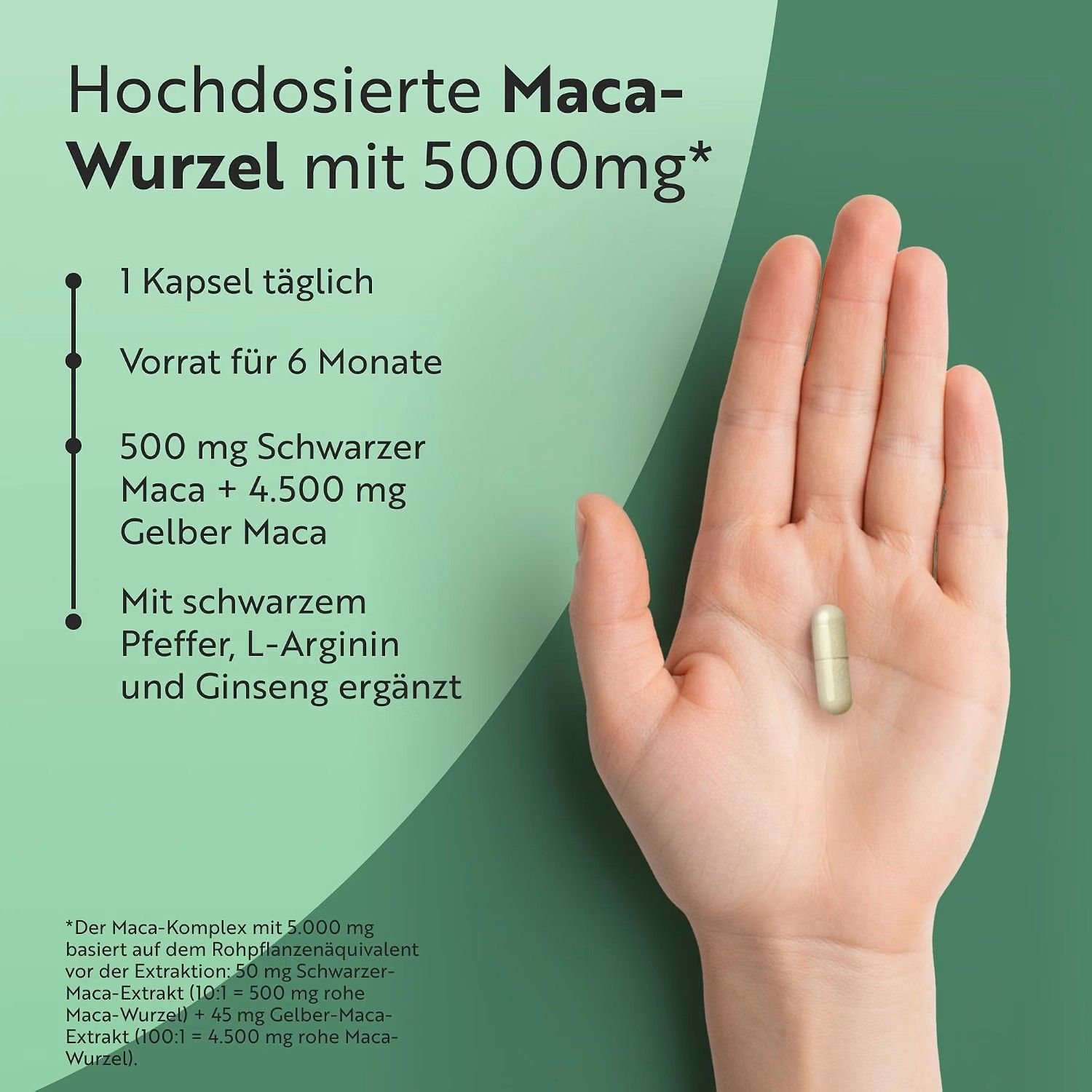 Nutravita Schwarzer Maca-Komplex mit Panax Ginseng