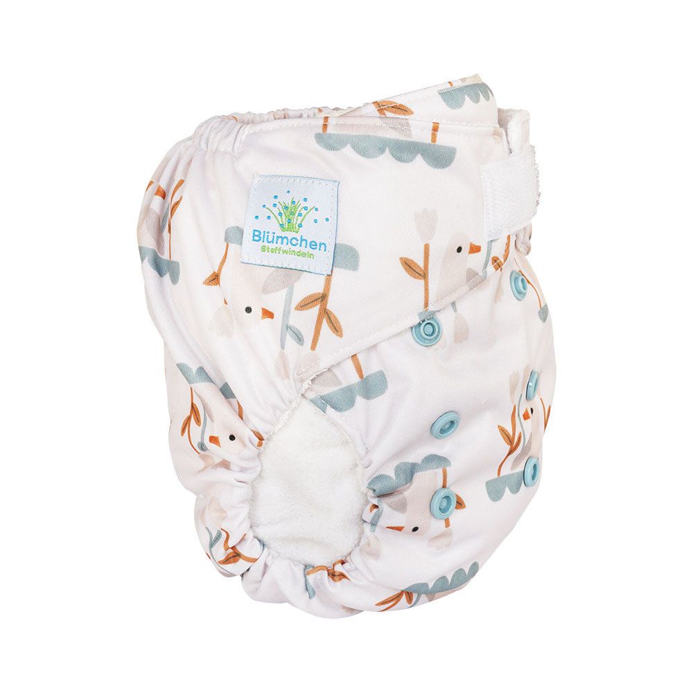 Blümchen Pocketwindel mit Bambusfutter Klett Cozy Lakeside