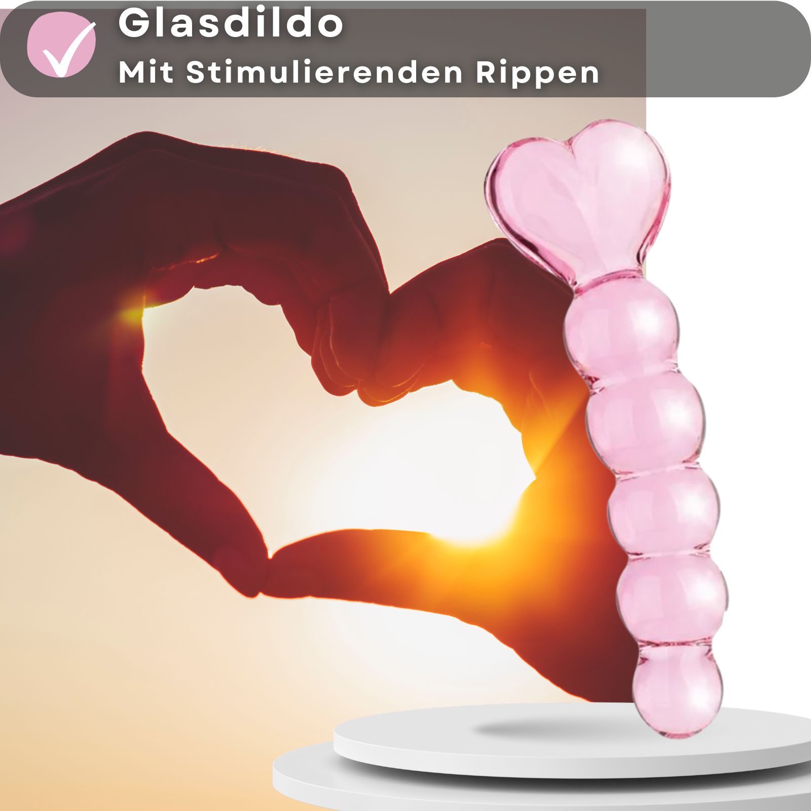 Lovelyness - Dildo aus Glas - Heart