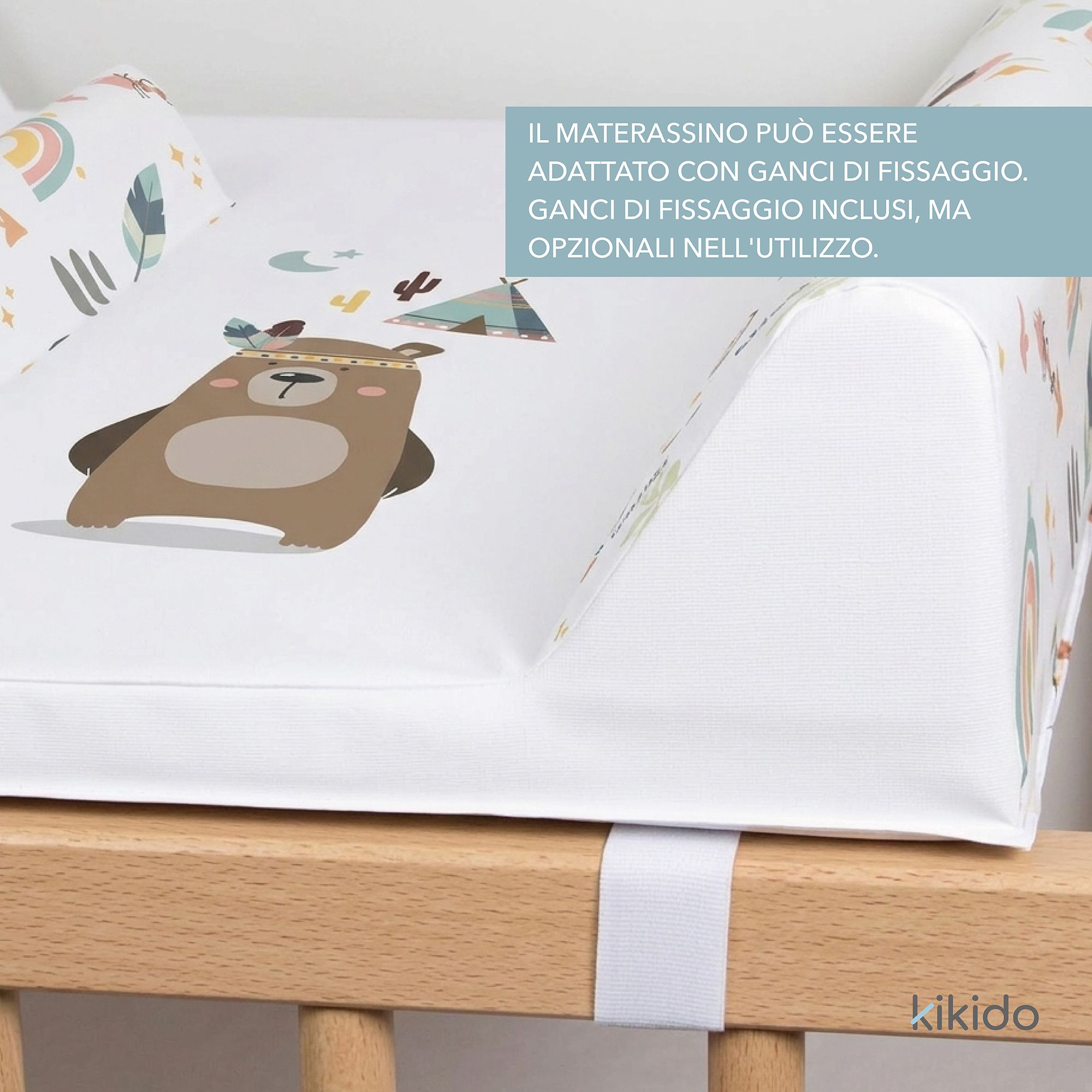 Wickelauflage Kikido 50x70, Natur