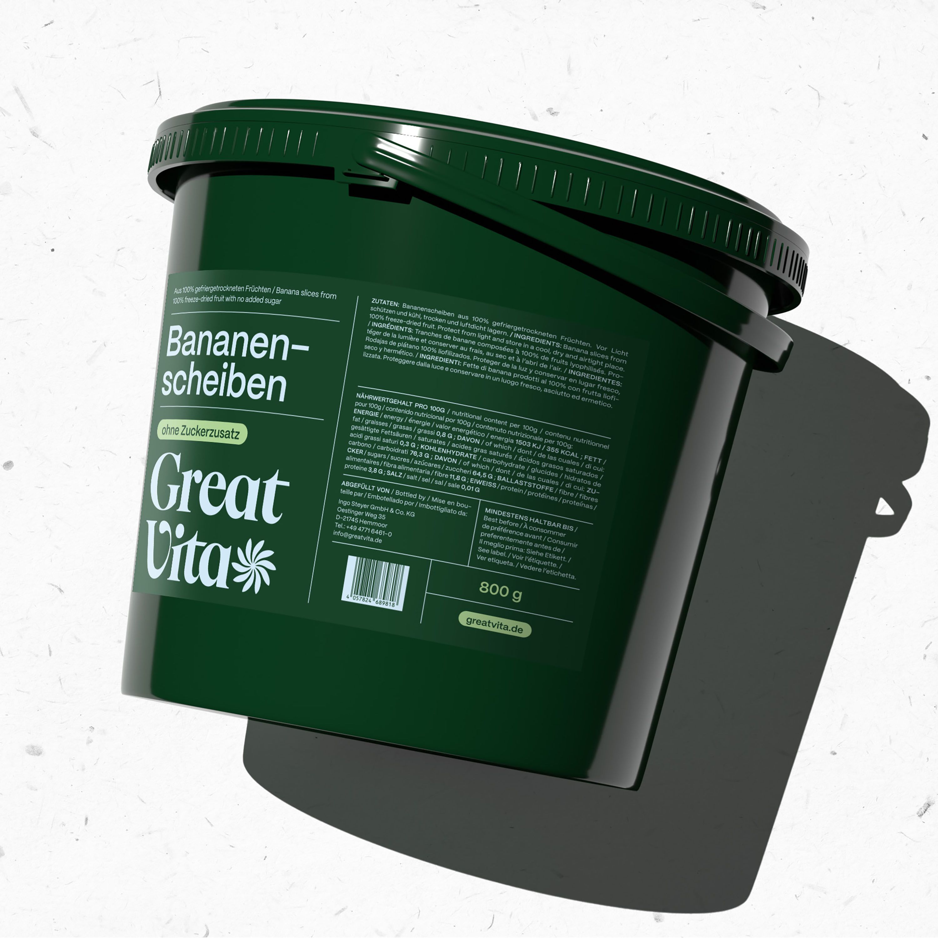 GreatVita gefriergetrocknete Bananenscheiben