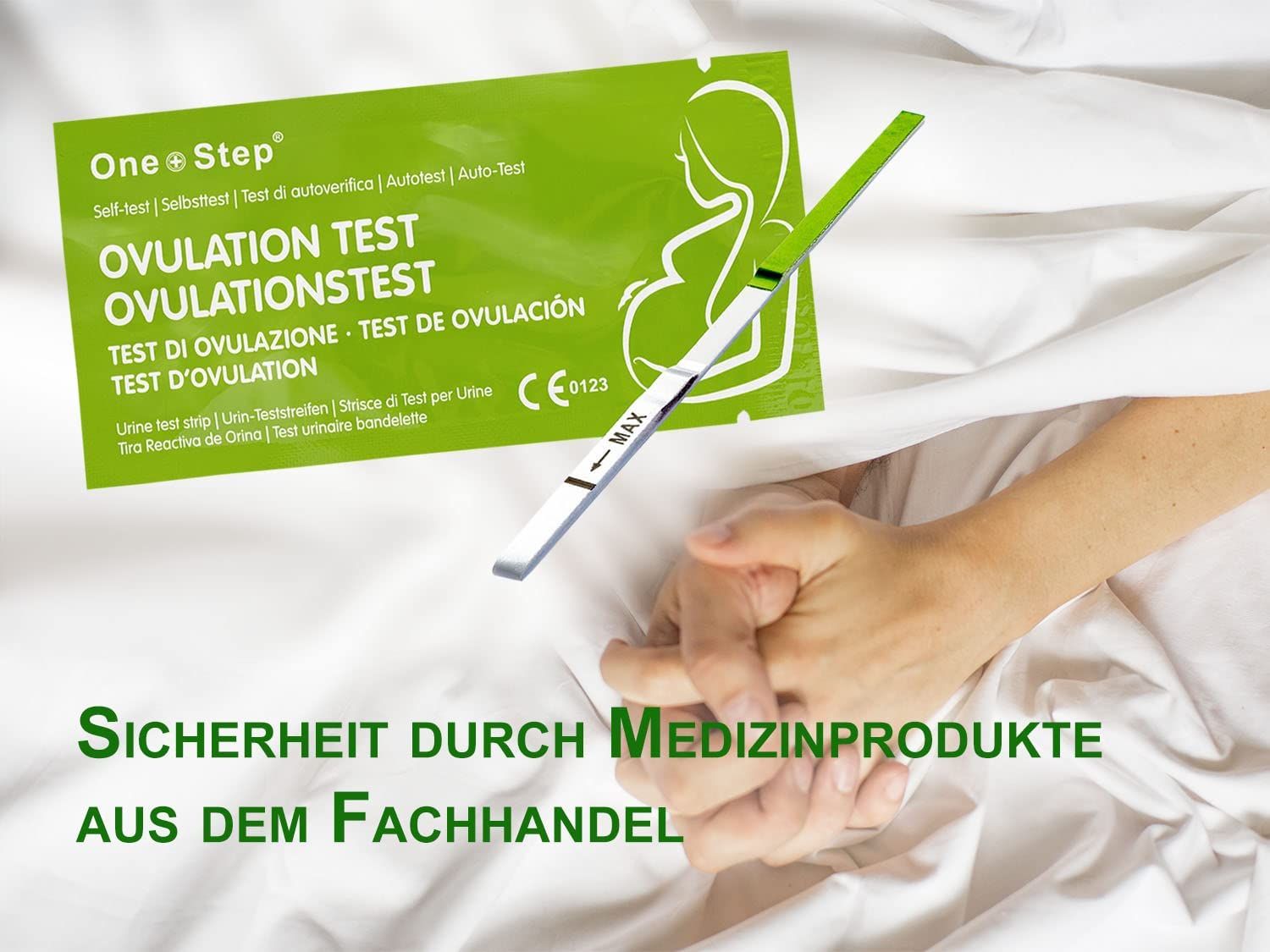 One+Step Ovulationstest GreenLine mit optimaler Sensitivität 20 miu/ml