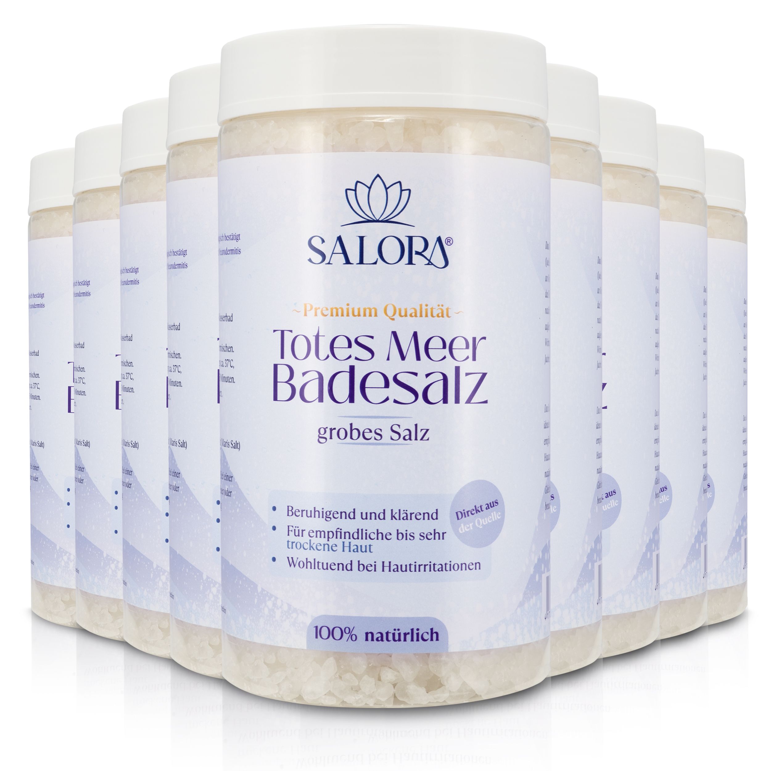 Salora ® Premium Totes Meer Badesalz aus Jordanien - 1150g