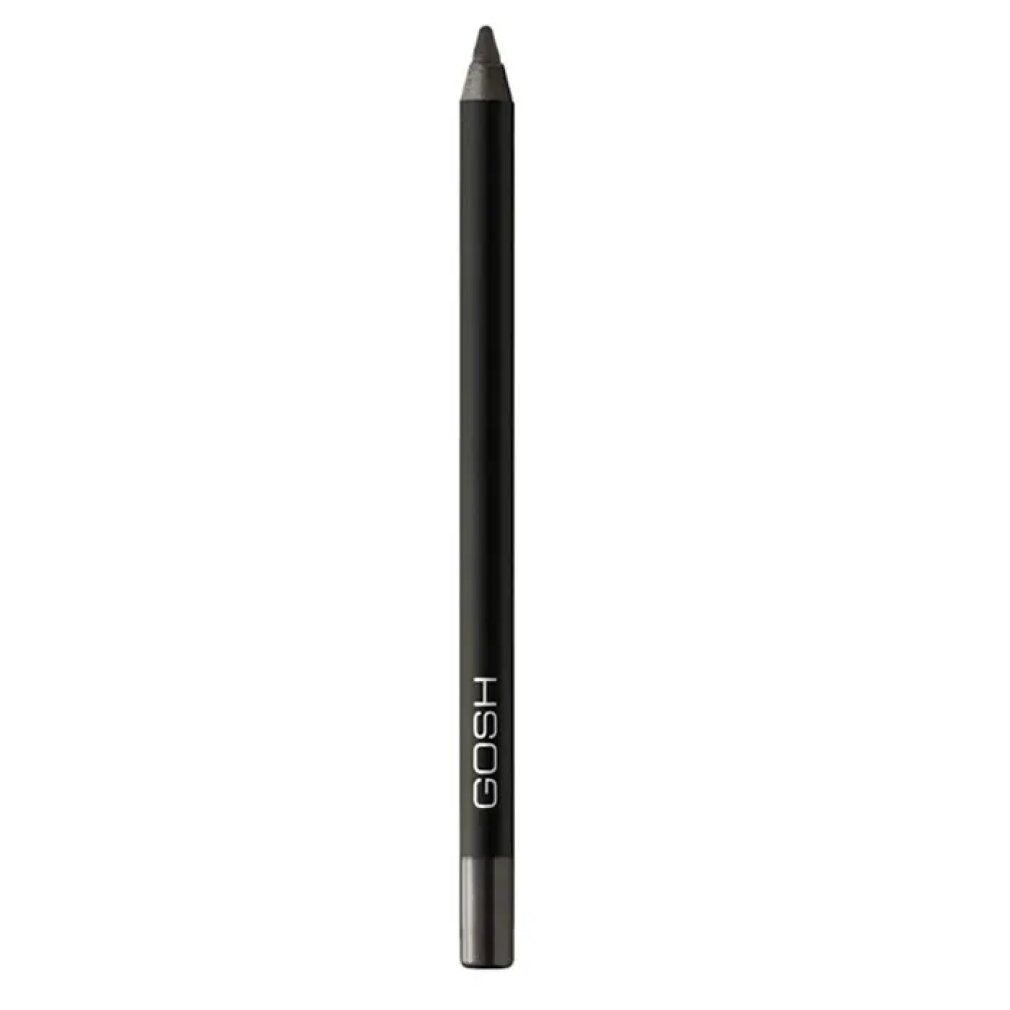 Gosh Velvet Touch Eyeliner. Grauer Stift mit schwarzem Schaft. Marke Gosh.