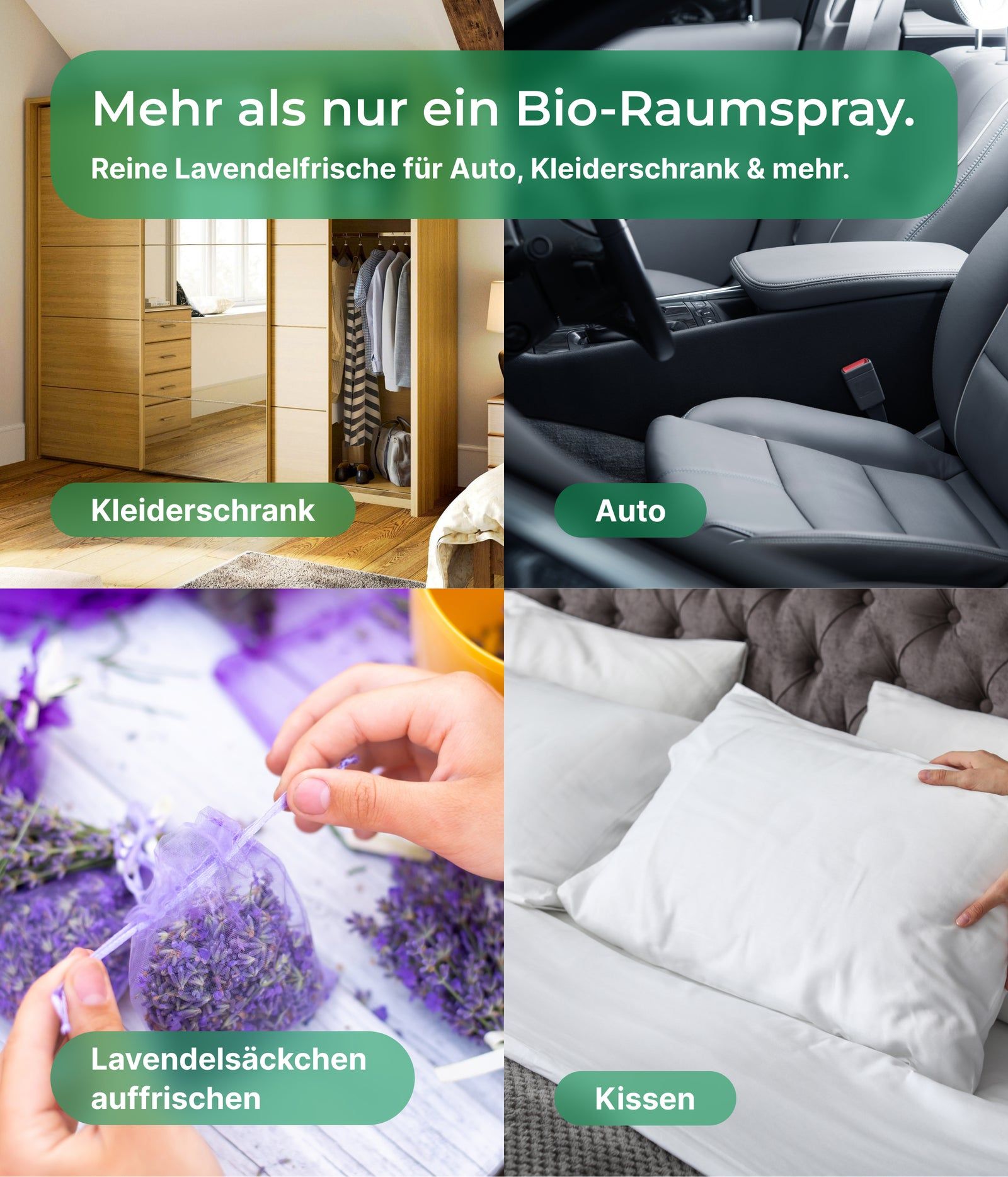 Emma Grün® Lavendel Raumspray & Kissenspray Bio
