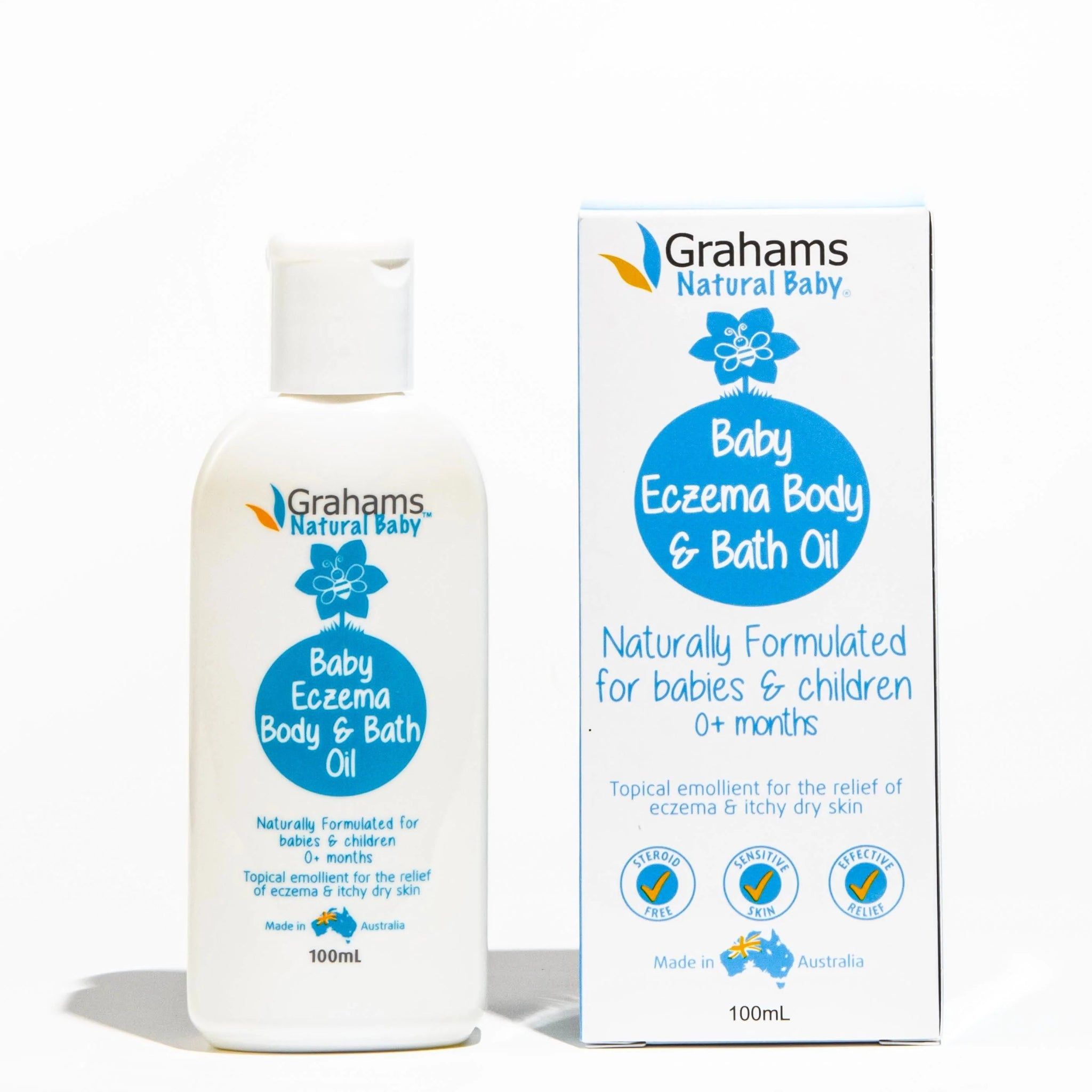 Grahams Natural Baby Ekzem Bade Öl