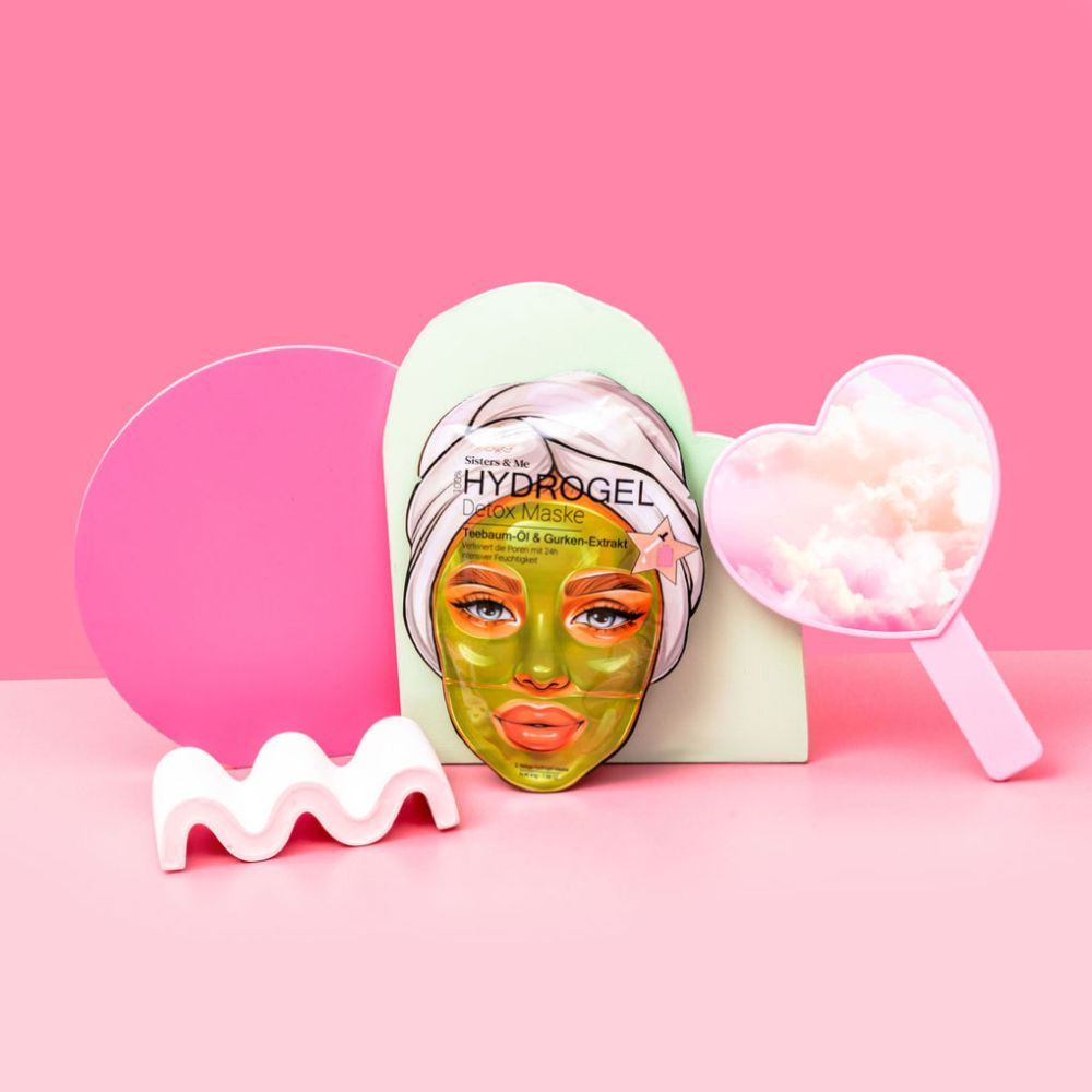 Sisters & Me Hydrogel Detox Maske mit Teebaumöl & Gurken-Extrakt