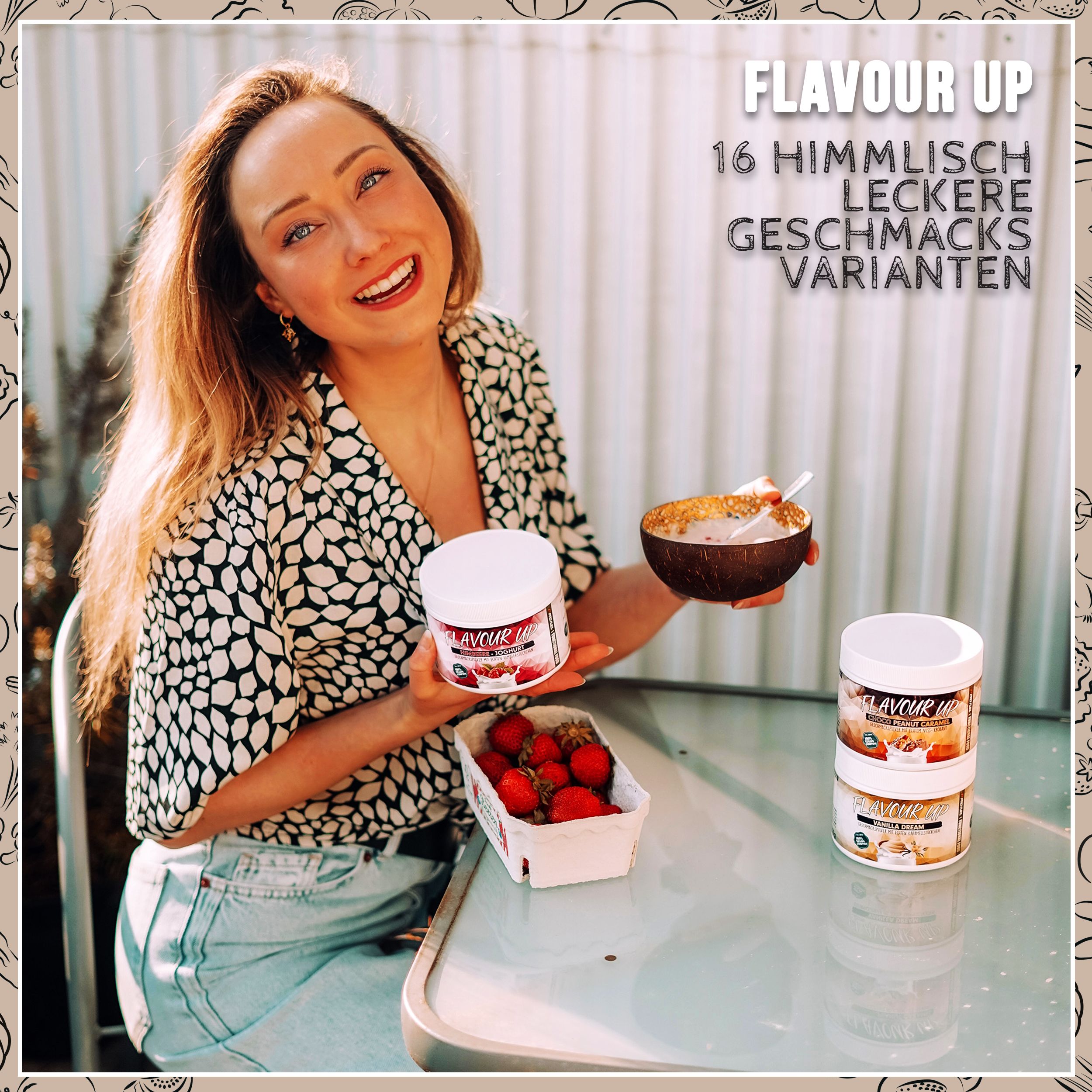 ProFuel - FLAVOUR UP Geschmackspulver - Choco Peanut Caramel - nur 11 kcal pro Portion