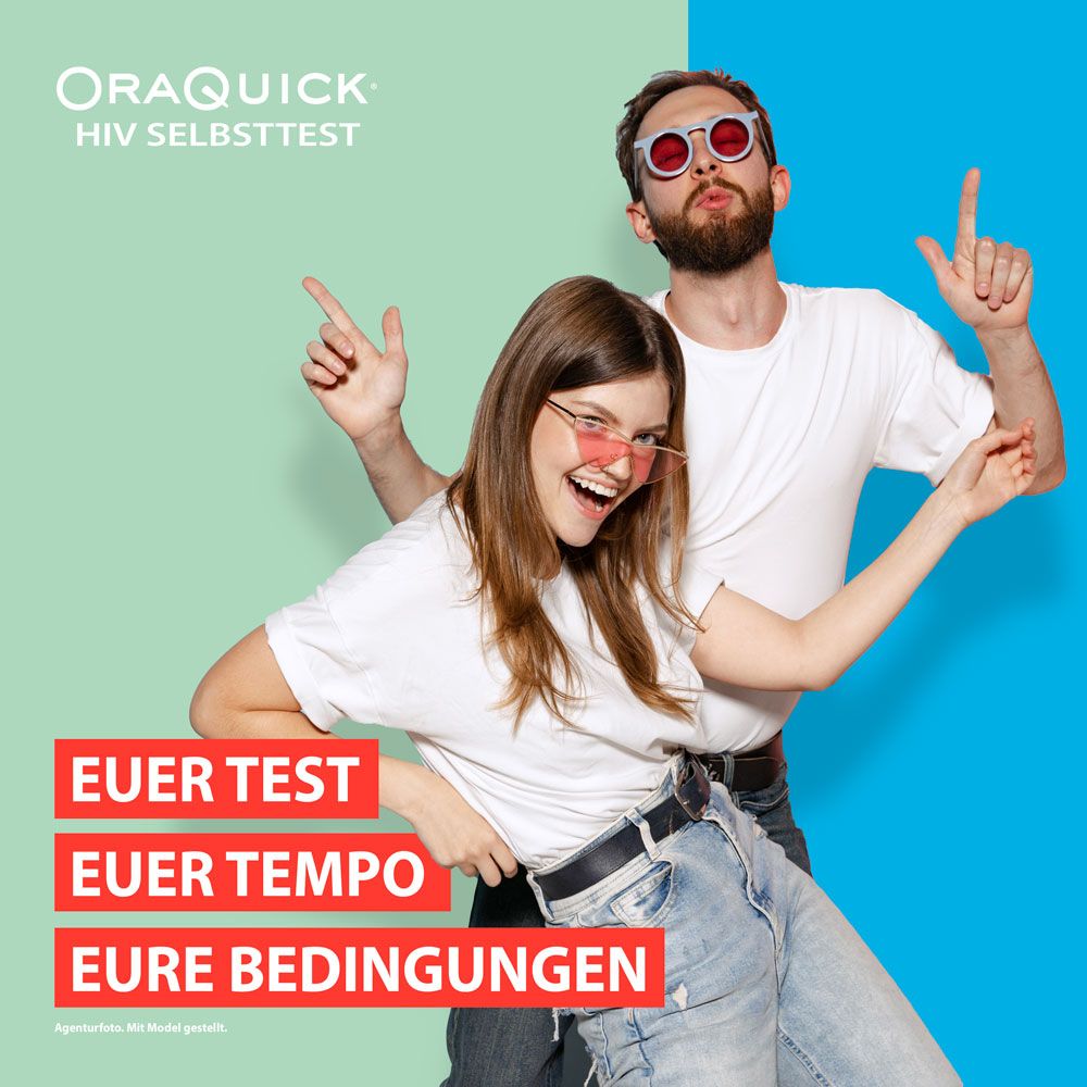 OraQuick HIV Selbsttest durch Mundabstrich