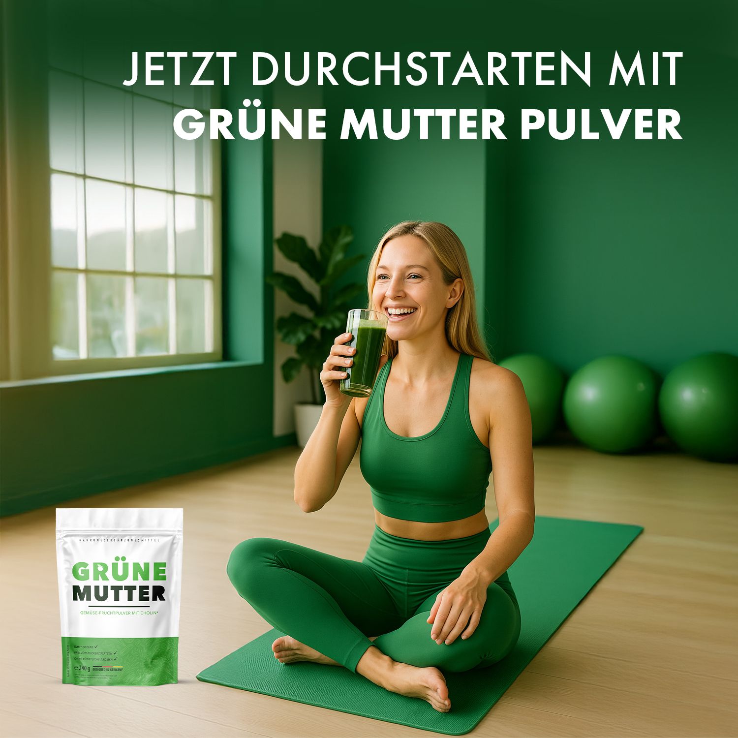 Grüne Mutter Pulver