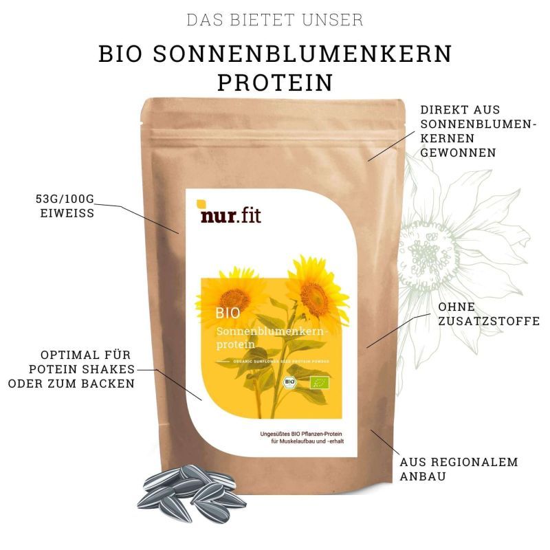 nur.fit BIO Sonnenblumenkern Protein