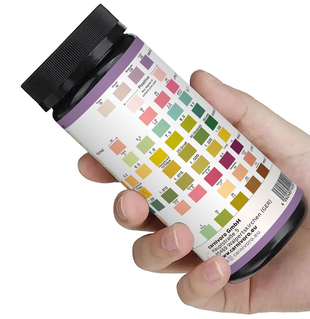 carnivoro® Gesundheitstest - Urin Teststreifen für 10 Parameter