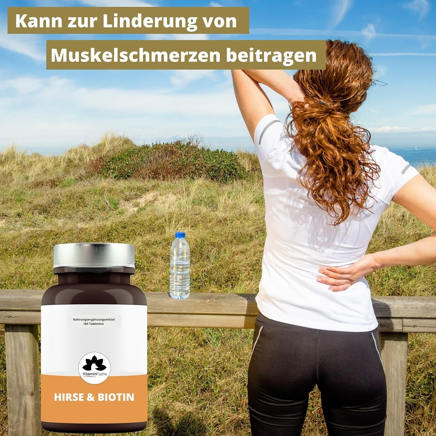 Hirse und Biotin Tabletten von VitaminFuchs