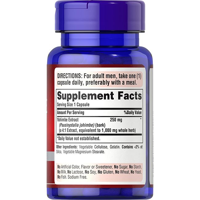 Puritan's Pride Yohimbe-Extrakt 250 mg