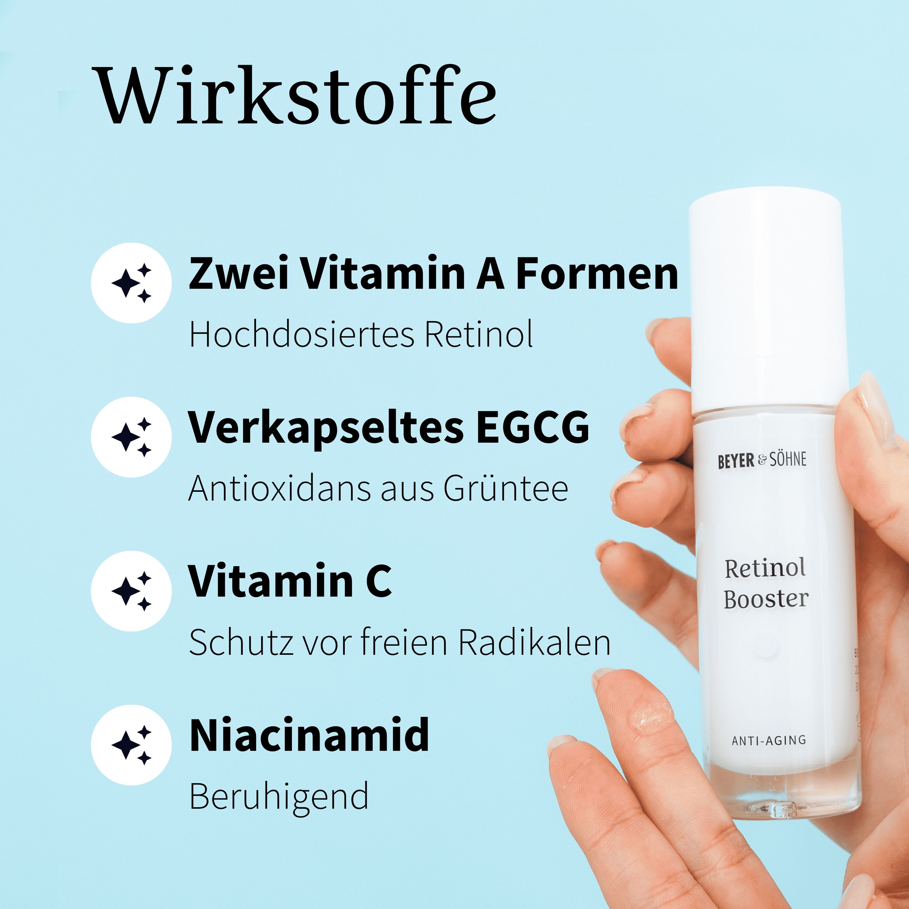 Retinol Booster – Retinol mit Niacinamid & Vitamin C für ein feineres Hautbild