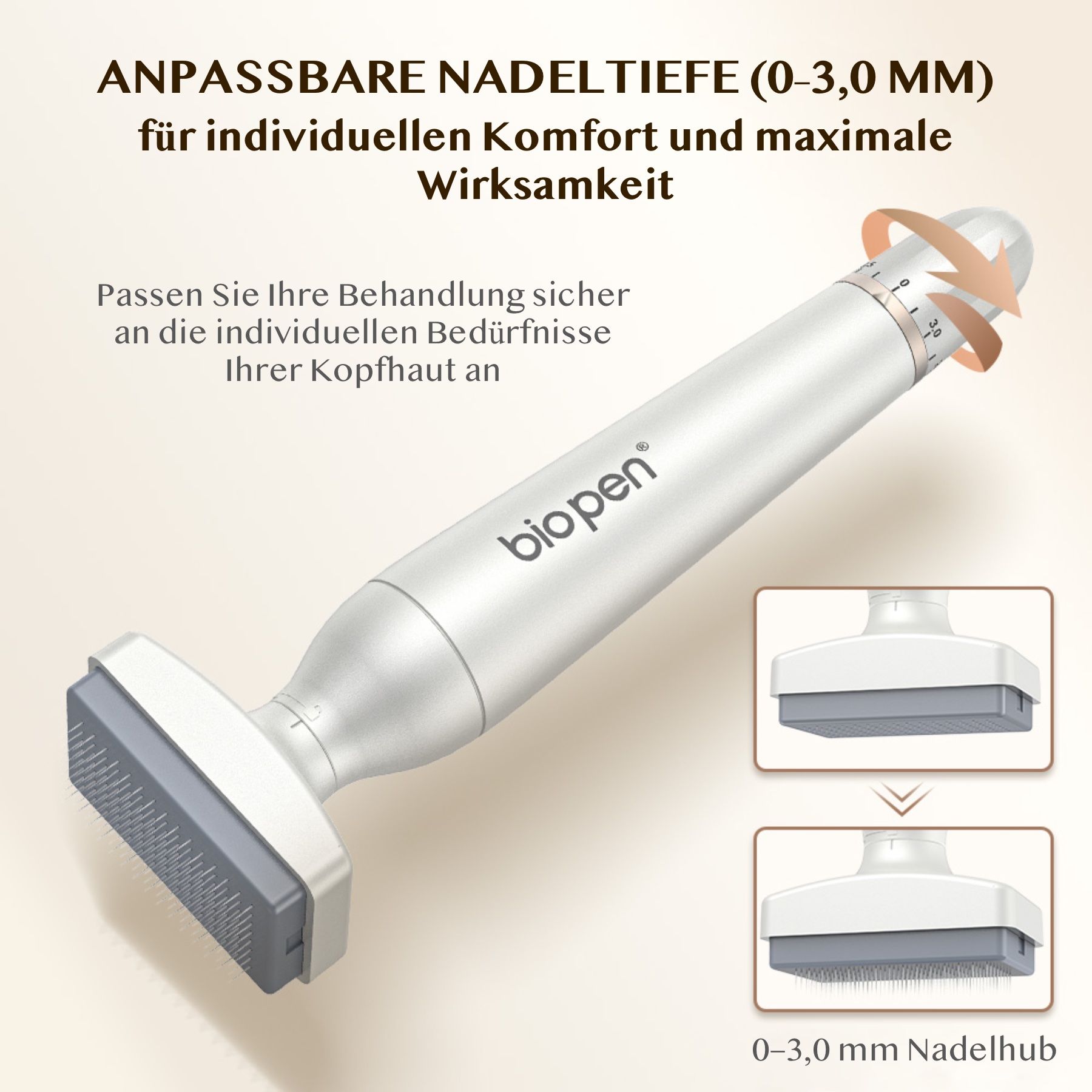 P-Beauty Dermaroller Bio Pen 4 Microneedling für Hautpflege